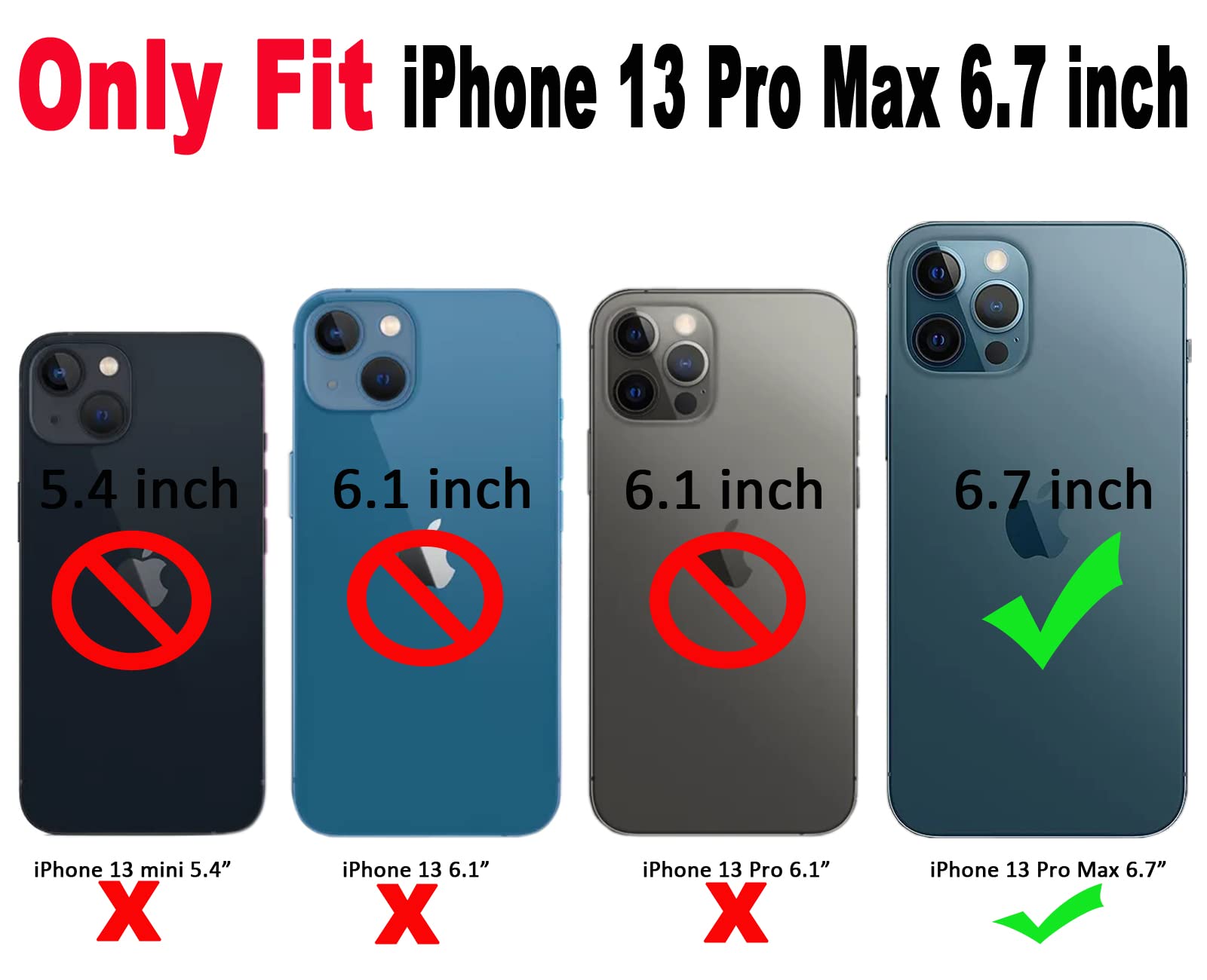 Qokey iPhone 13 Pro Max Case (2021 6.7