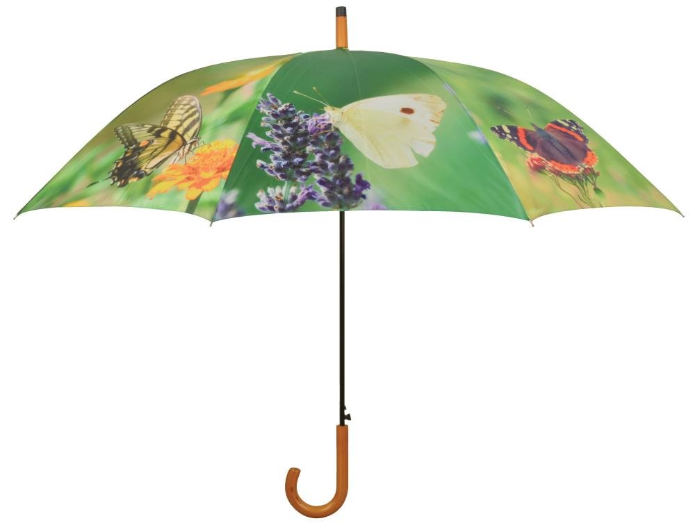 Butterfly Print Umbrella - Waterproof Polyester Compact Folding Umbrella for Women & Men - Perfect for Rainy Days, Outdoor Events, and Fashion Accessories