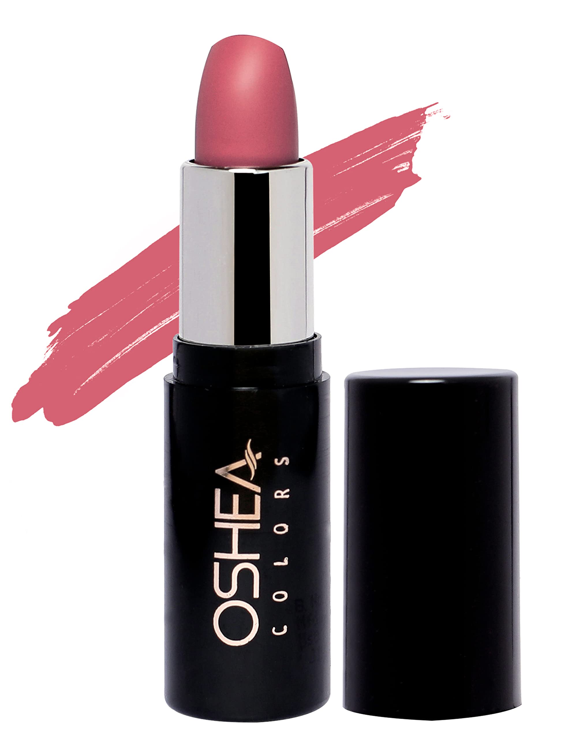 Oshea Colors Creamy Matte Lipstick - Long Lasting, Non-Drying Formula with Castor Oil & Shea Butter | Vegan, Paraben Free | Barbie Pink 07 (4.2g) | Perfect for Everyday Wear, Parties & Special Occasions