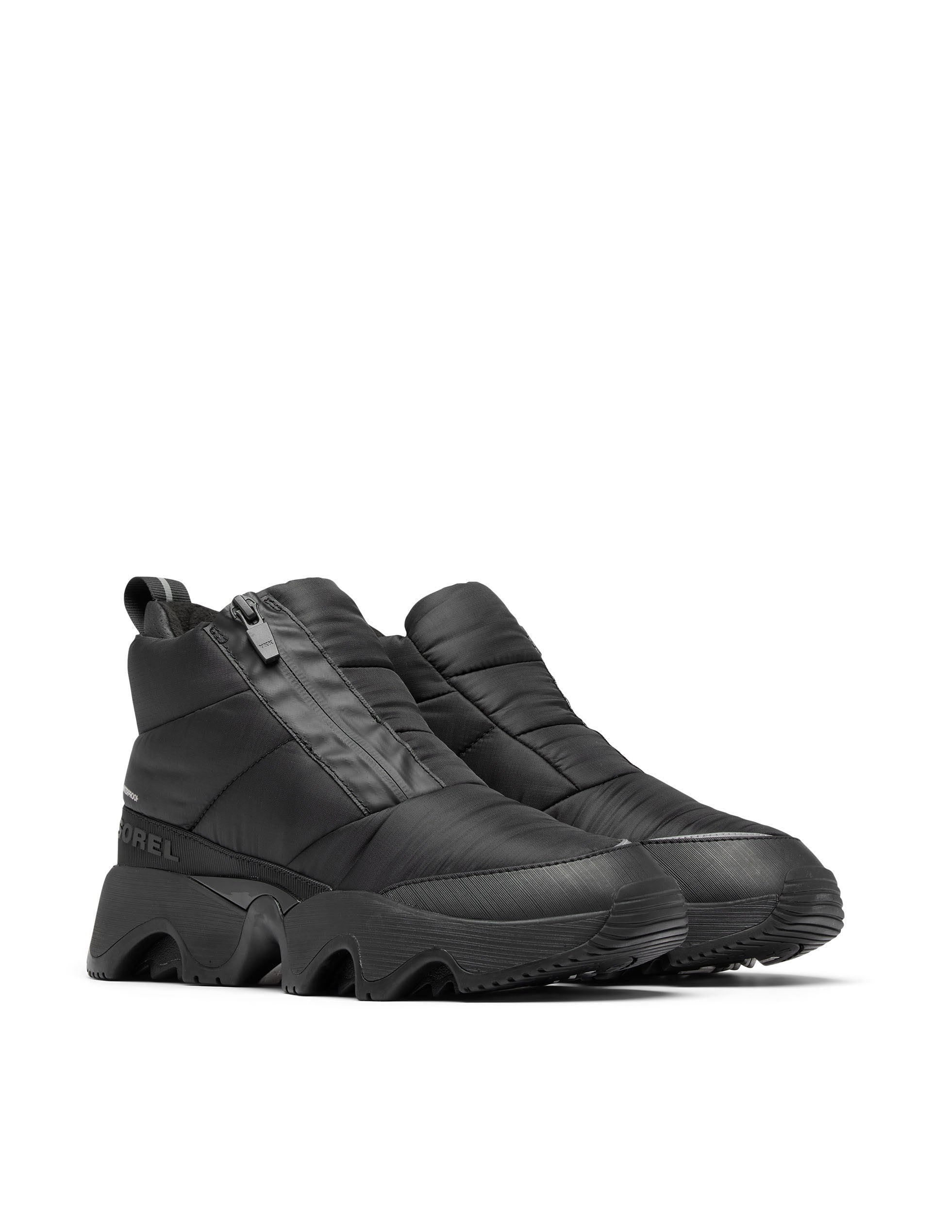 Kinetic Impact Puffy Sneaker Boot - Black/Sea Salt - Comfortable Winter Shoes for Women, Waterproof & Warm Snow Boots for Outdoor Activities