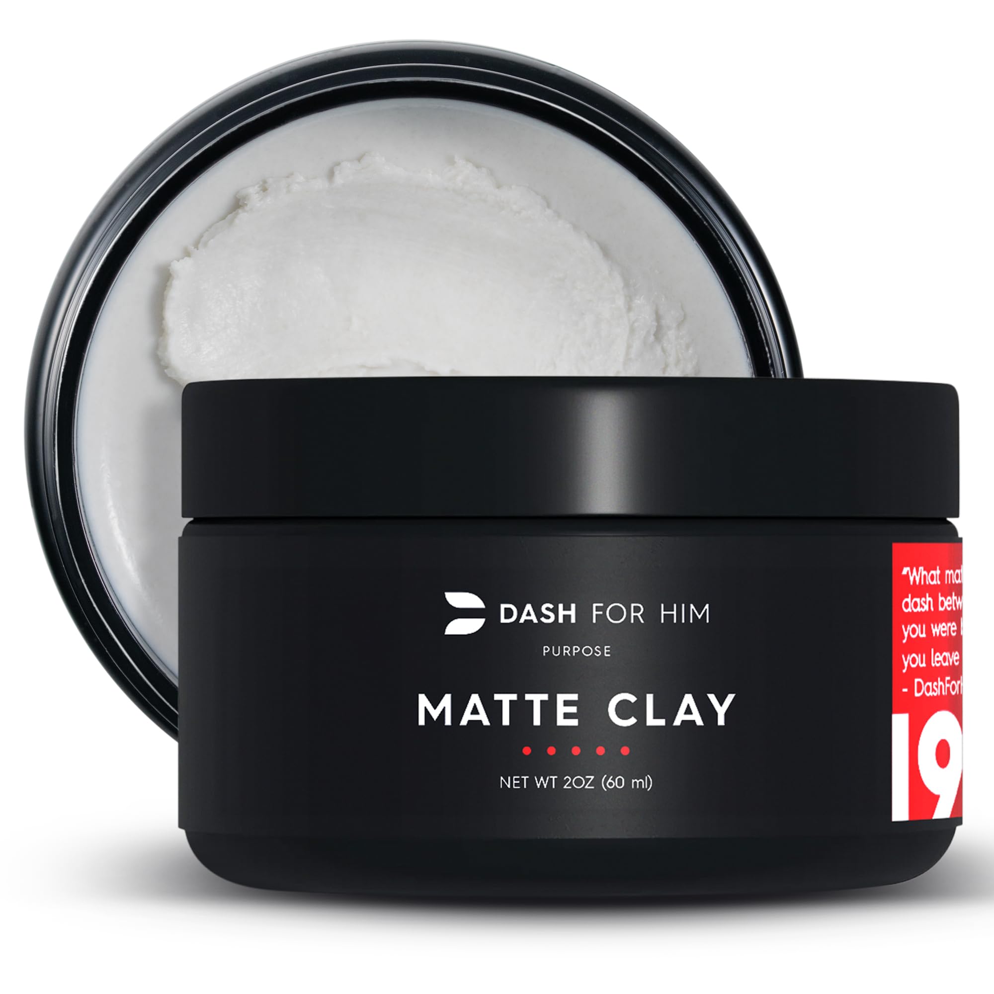Men's Hair Clay - Scented Medium Strong Hold Matte Finish Styling Clay (2 Oz) | Shine-Free, Travel-Size with Premium Ingredients | Perfect for Daily Styling, Work & Special Occasions