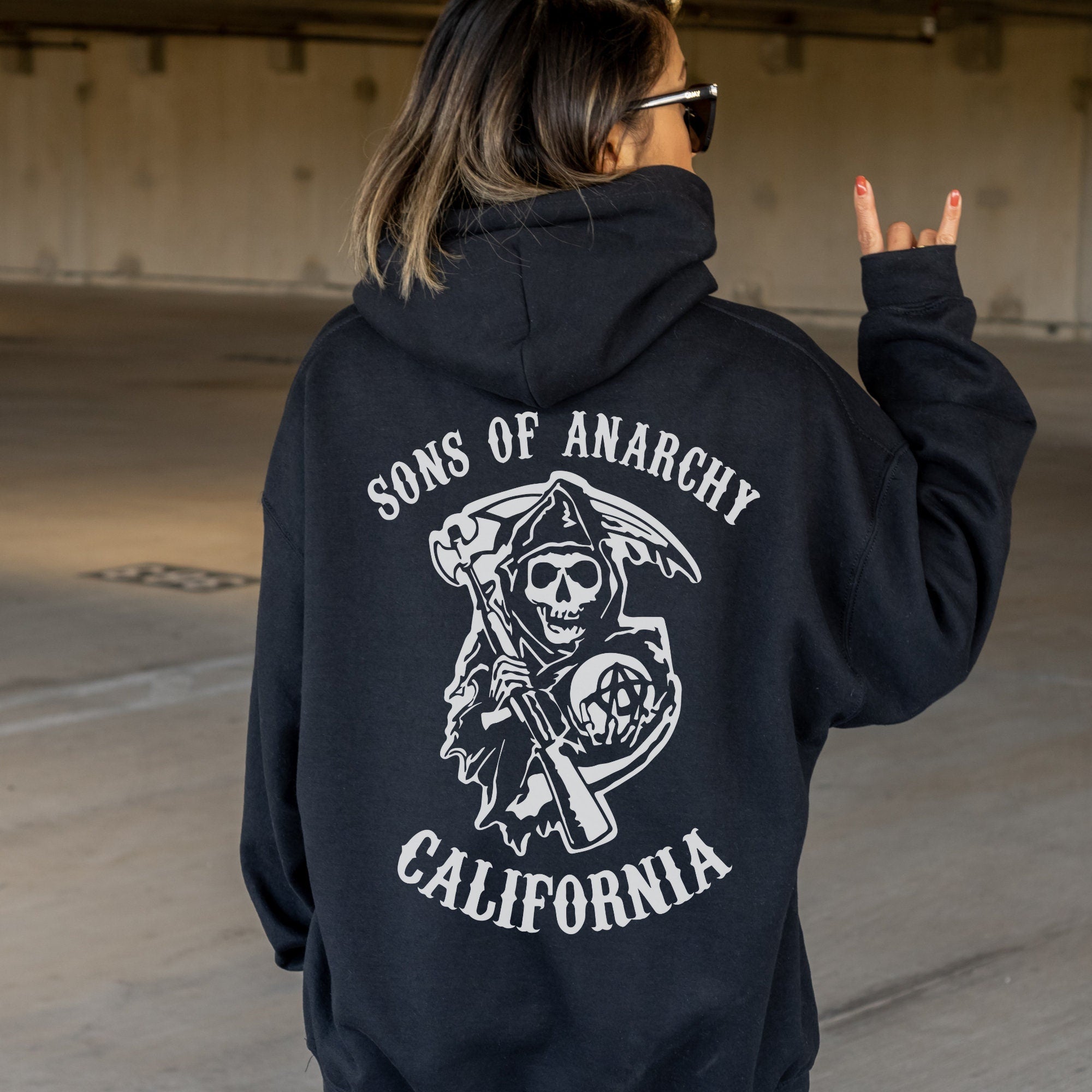 SOA Hoodie & Shirt Patches - Premium Embroidered Iron-On Patches for Biker Jackets, Denim Vests & DIY Clothing Customization - Perfect for Motorcycle Clubs, Fashion Upgrades & Personalized Gifts