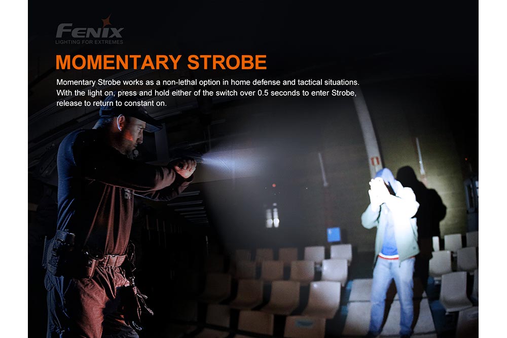Fenix GL19R Rechargeable Tactical Flashlight - Compact & Powerful LED Light for Outdoor, Camping, Hunting & Emergency Use
