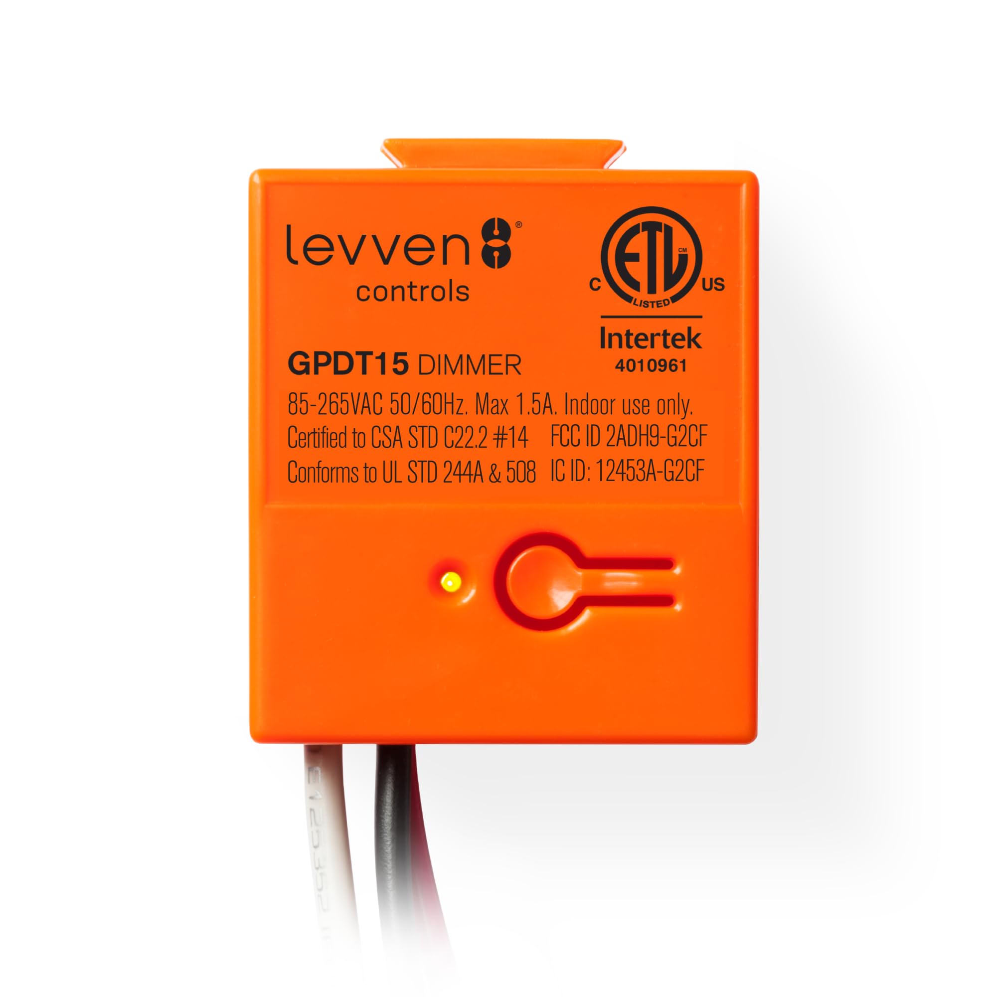 Levven Wireless Dimmer Controller - UL & ETL Certified Smart Light Dimmer Switch Kit | Compatible with Levven Wireless Switches | Easy Installation for Home, Office & Commercial Lighting Control