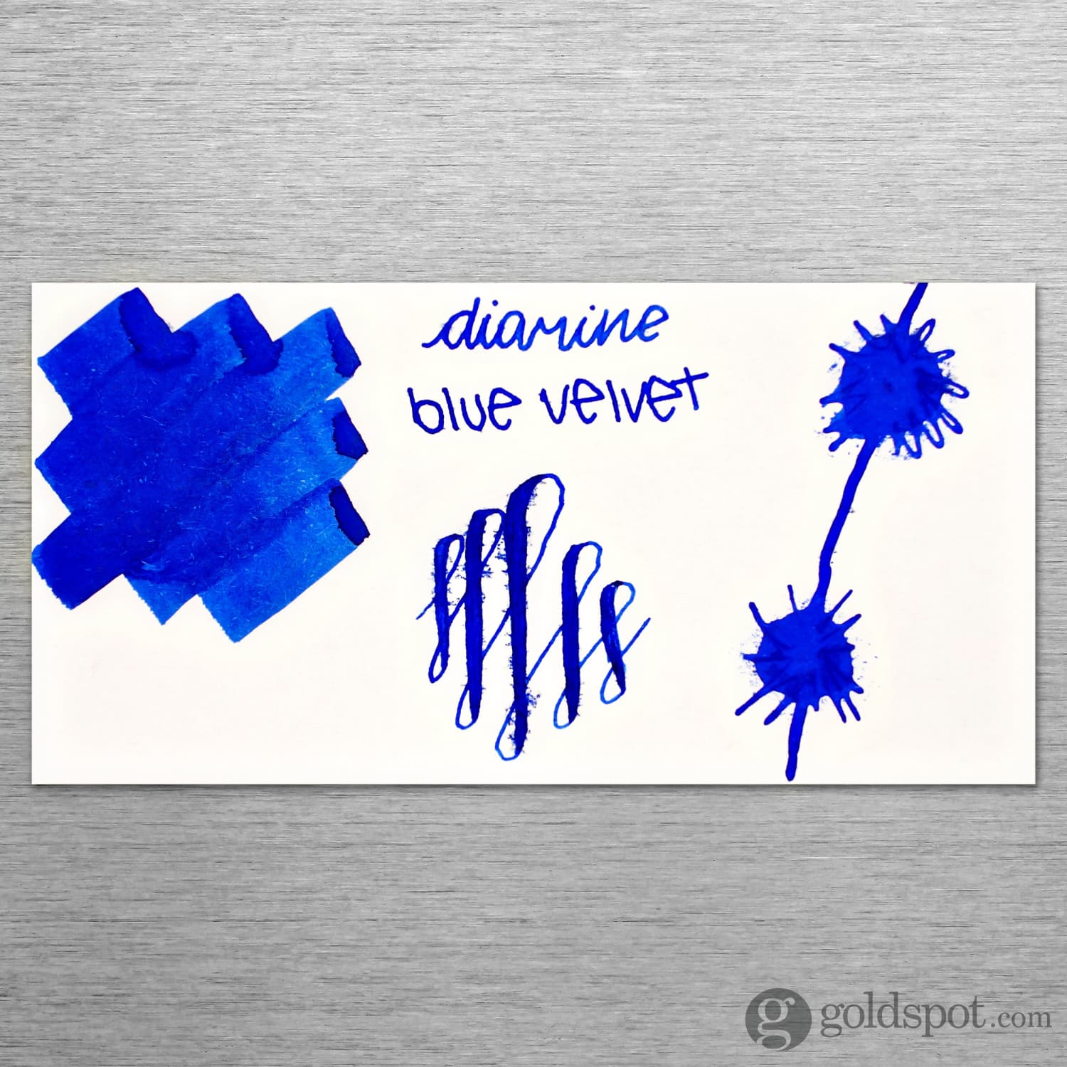 Diamine 150th Anniversary Blue Velvet Fountain Pen Ink - 40 mL Bottle for Calligraphy, Journaling & Letter Writing