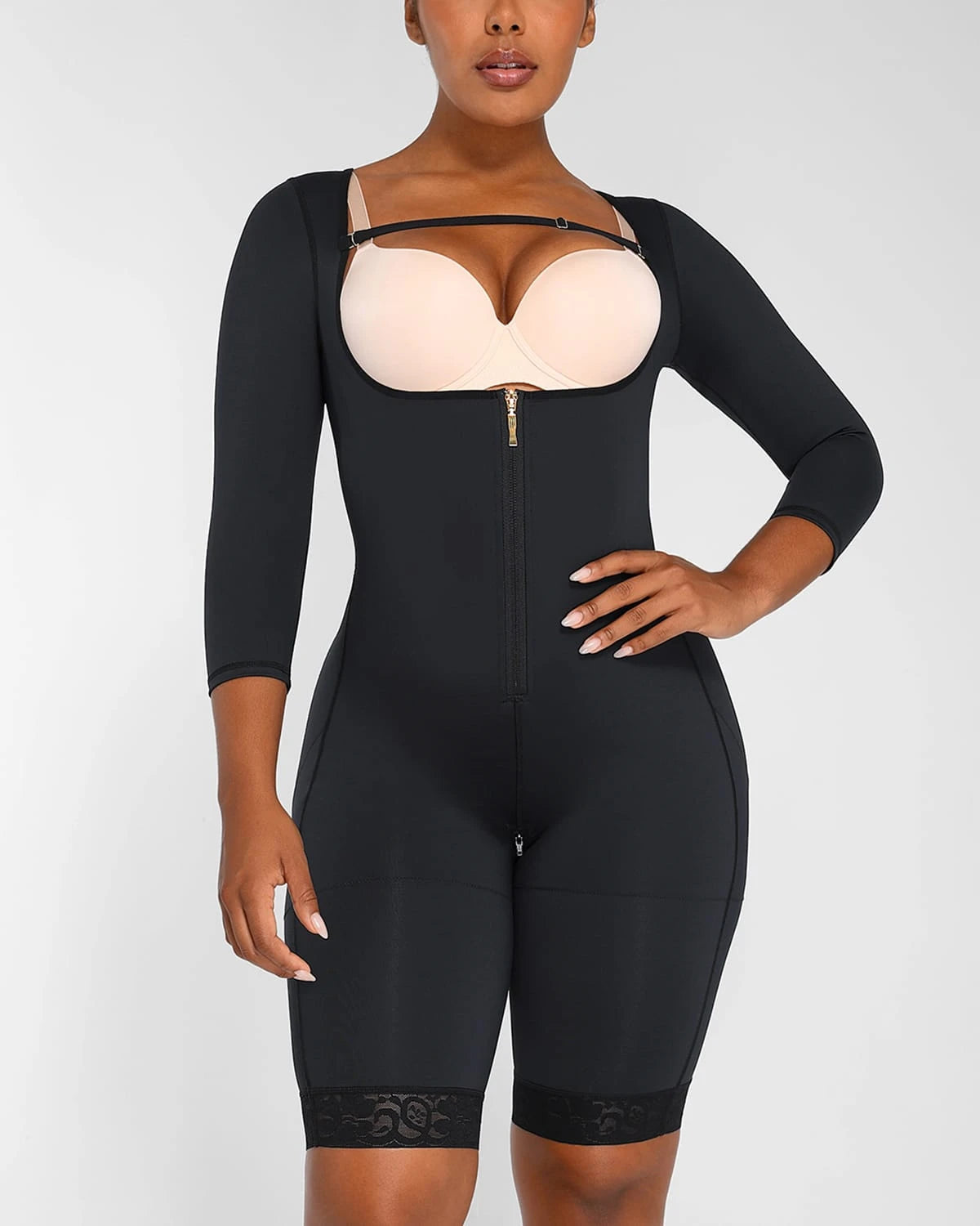 AirSlim® Open Bust Butt Lifting Bodysuit - Shapewear for Women, Tummy Control & Booty Enhancement | Perfect for Dresses, Jeans & Special Occasions