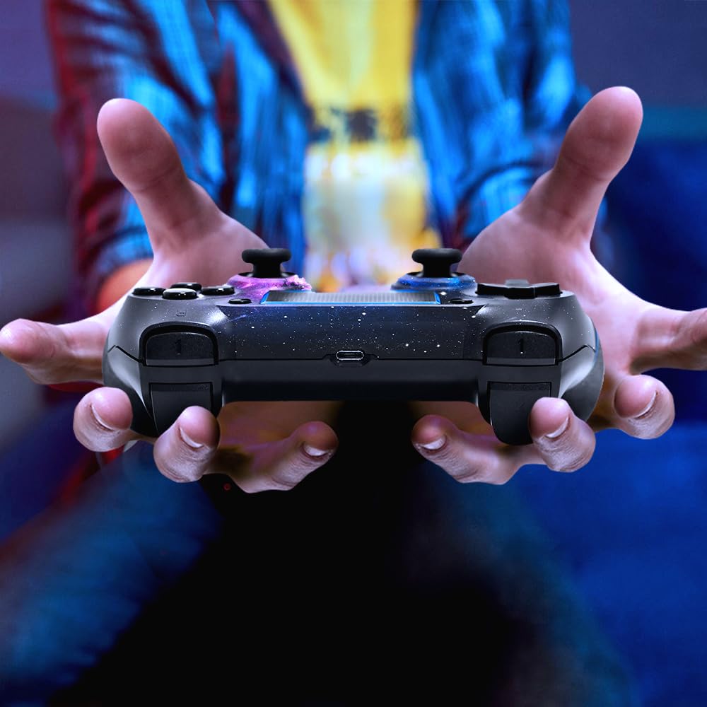 Upgraded Wireless PS4 Controller for PS4/Pro/PC - Gaming with Motion & Audio