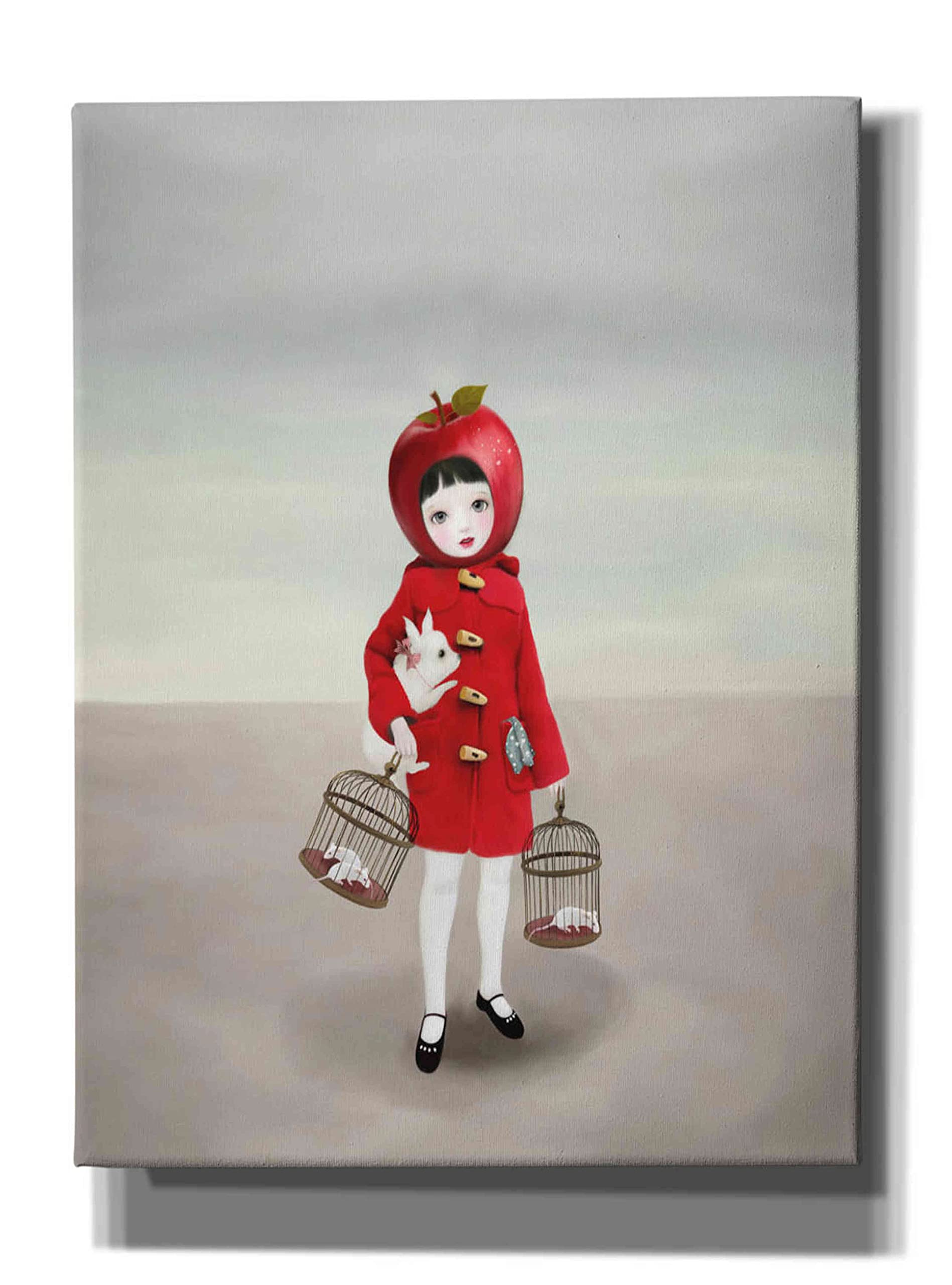 Ruby by Art & Ghosts - Large 40x54 Inch Canvas Wall Art Painting - Modern Home Decor for Living Room, Bedroom & Office