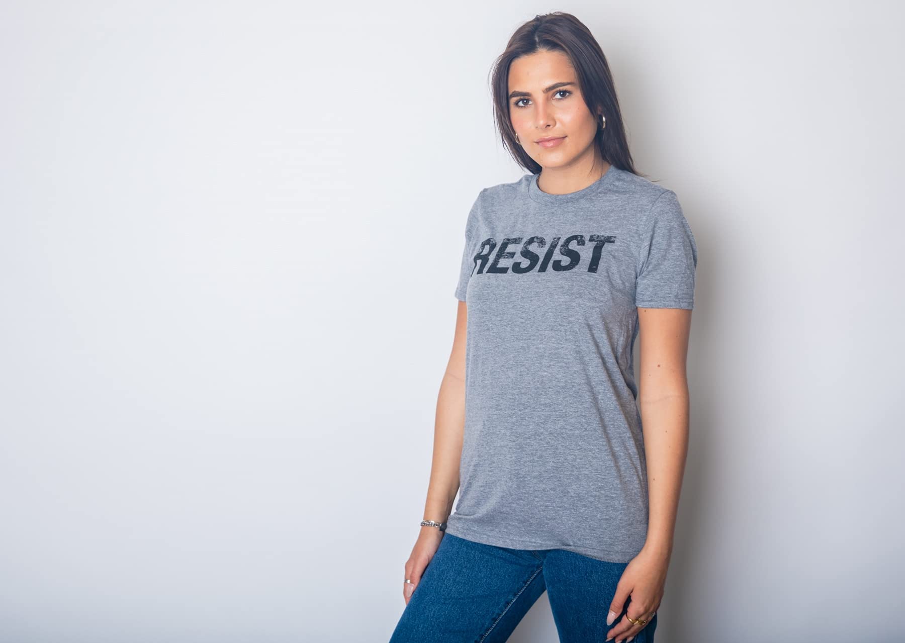 Women's Resist T-Shirts - Political Anti-Authority Protest Tees for Rebel Rallies & Marches | Unisex Streetwear for Activism & Social Justice Movements