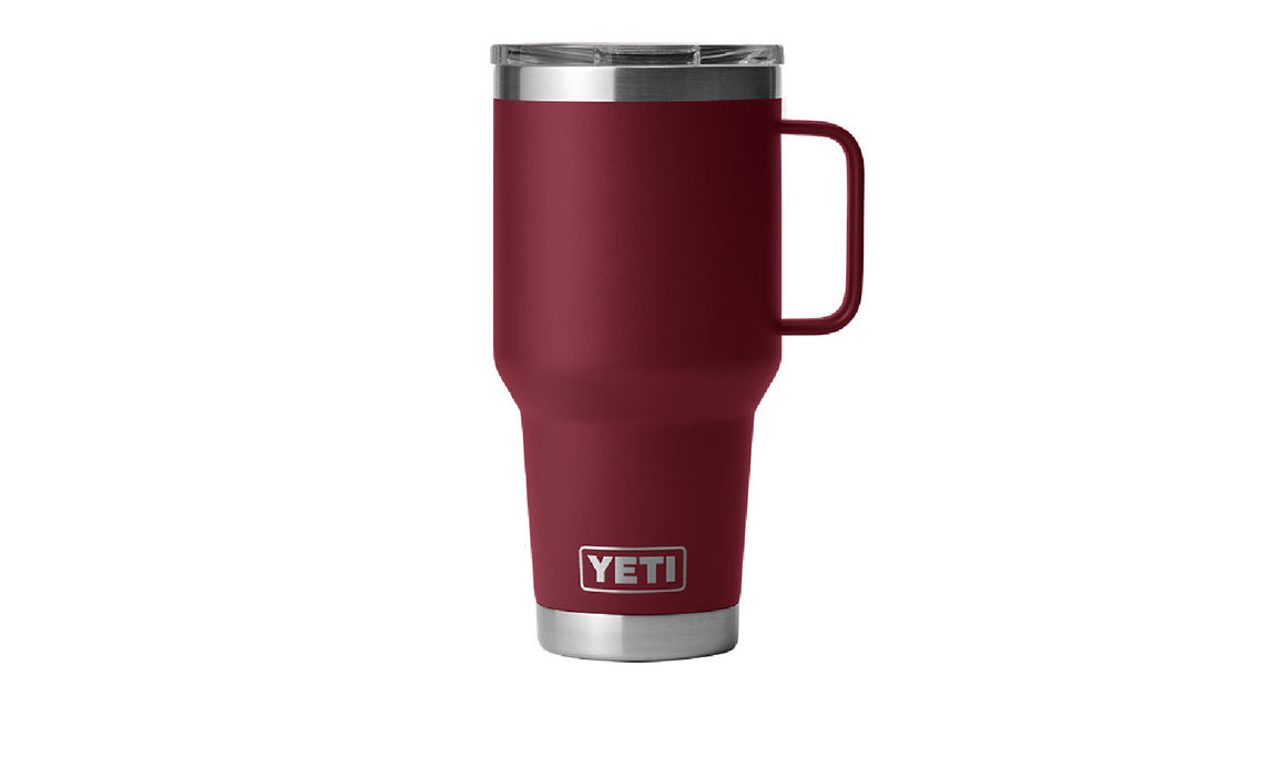 Yeti Rambler 30 oz Stainless Steel Vacuum Insulated Travel Mug with Lid - Harvest Red | Keeps Drinks Hot/Cold for Hours | Perfect for Camping, Commuting & Outdoor Adventures