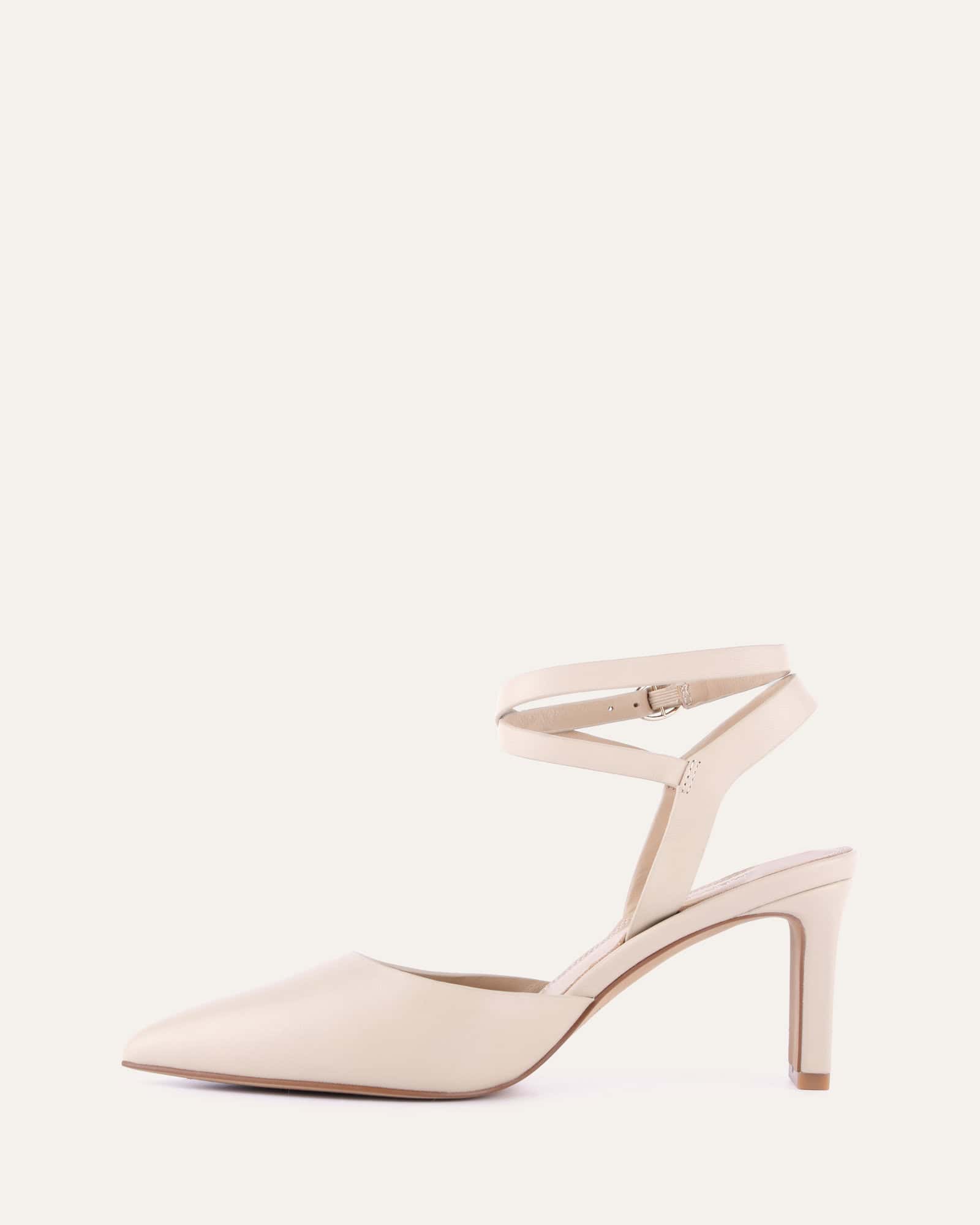 KHLOE Women's Mid Heel Sandals - Genuine Leather Comfortable Dress Shoes for Work, Party & Wedding | Stylish & Elegant Formal Footwear