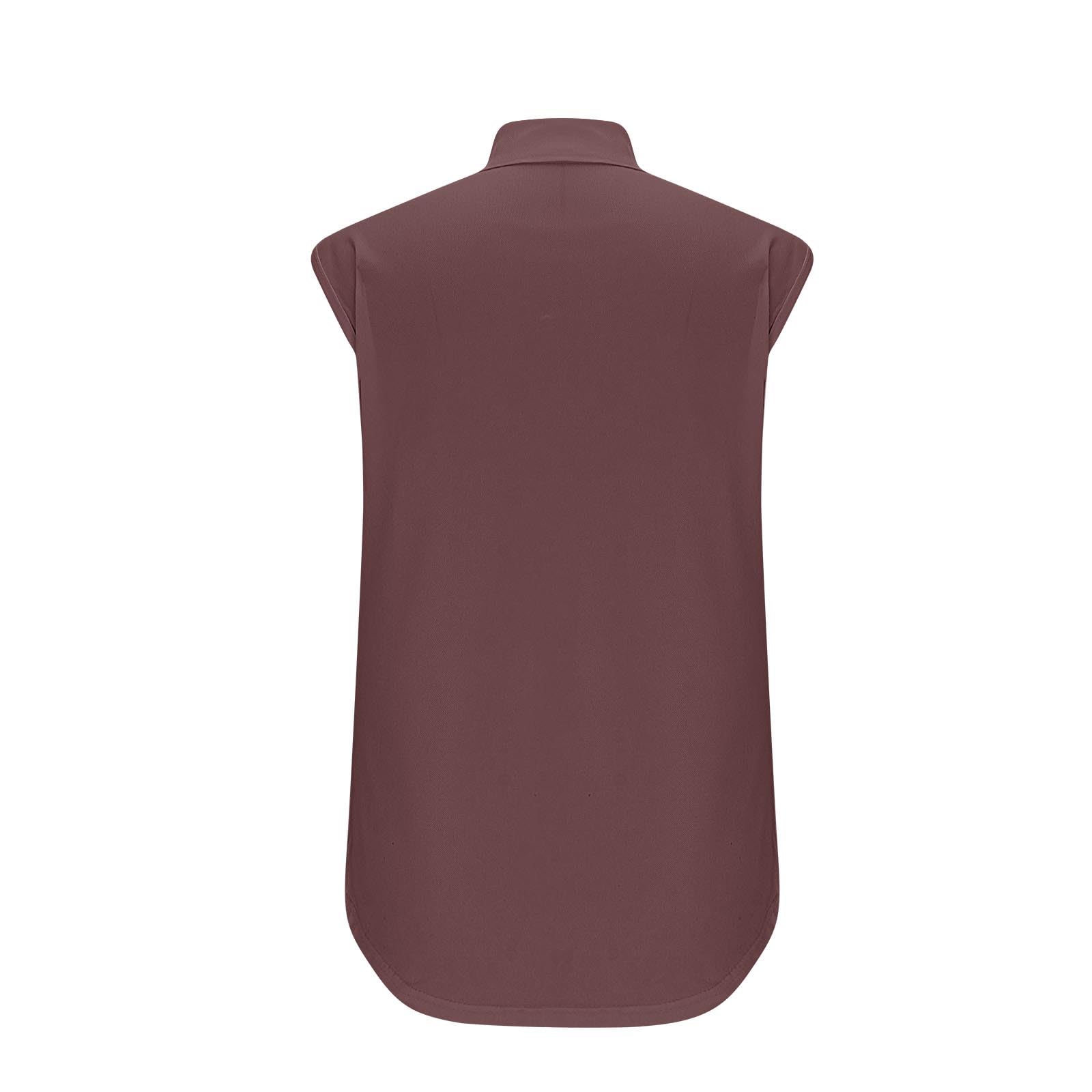 Women's Sleeveless 1/4 Zip Golf & Tennis Tops with Collar - Quick Dry Breathable Eyelet Design for Summer Workouts, Casual Wear & Office Attire | Perfect for Golfing, Tennis Matches & Active Lifestyle