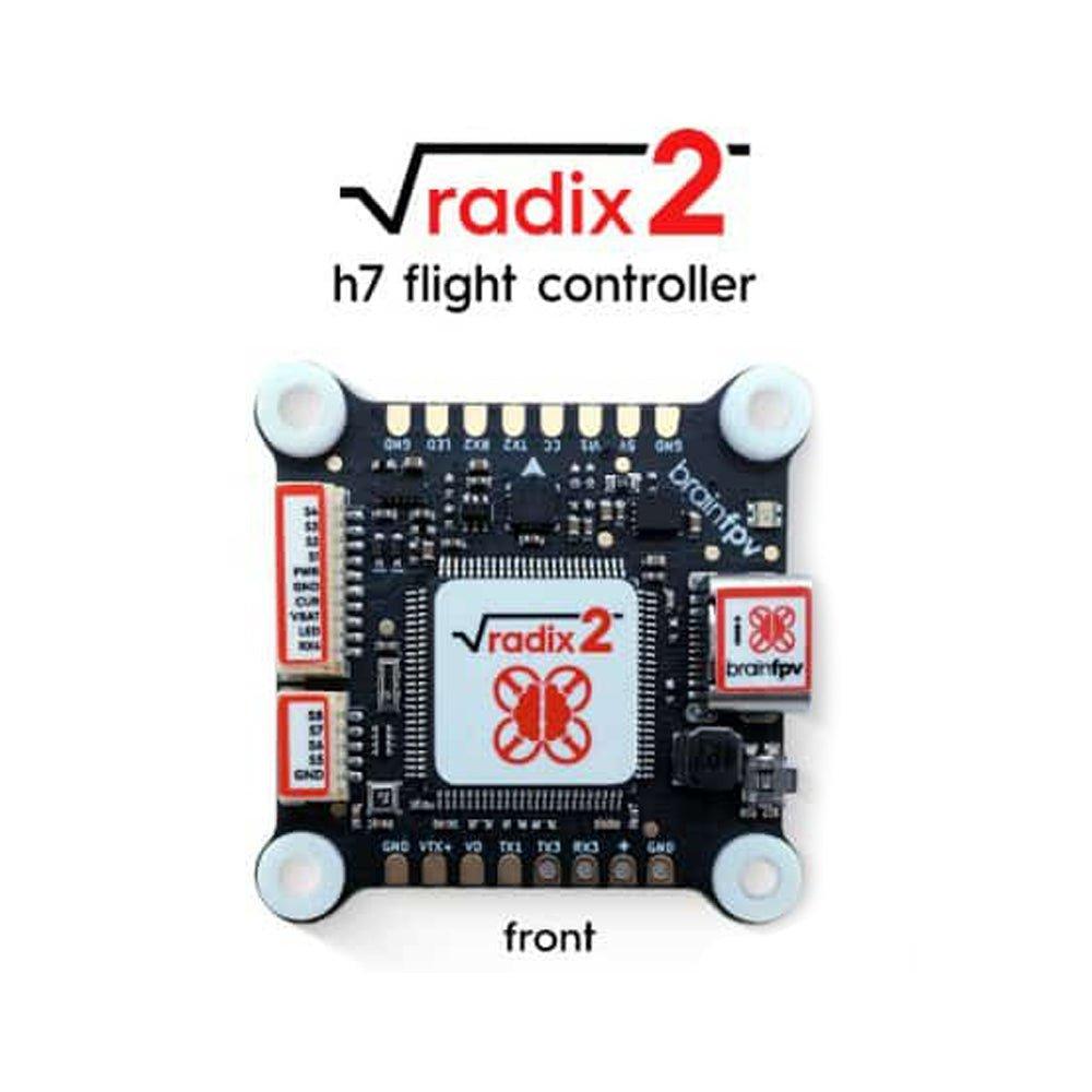 BrainFPV RADIX 2 Flight Controller Rev. 1.2 - 30x30mm F4 FC for FPV Drones - Perfect for Racing, Freestyle & DIY Quadcopter Builds