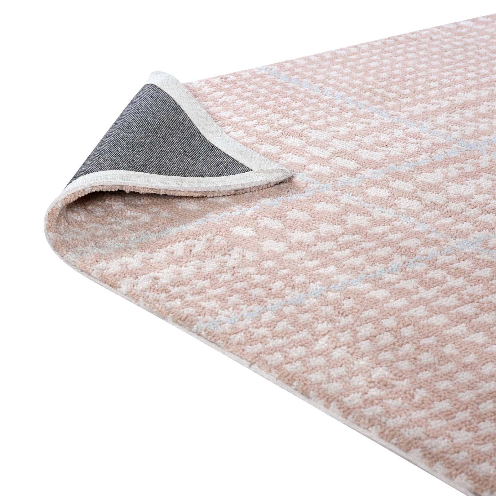Modern Contemporary Urban Design Living Room Area Rug - Non-Slip Floor Carpet for Lounge, Hallway & Bedroom - Soft Fabric Runner with Multi Red Patterns - Perfect for Home Decor, Apartment & Office Spaces