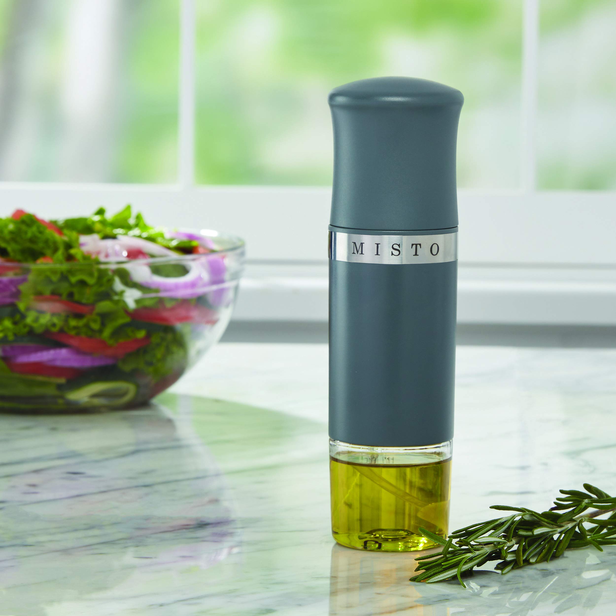 Misto Olive Oil Sprayer - Single Gray Bottle for Healthy Cooking & Baking | Perfect for Salads, Grilling & Low-Fat Recipes