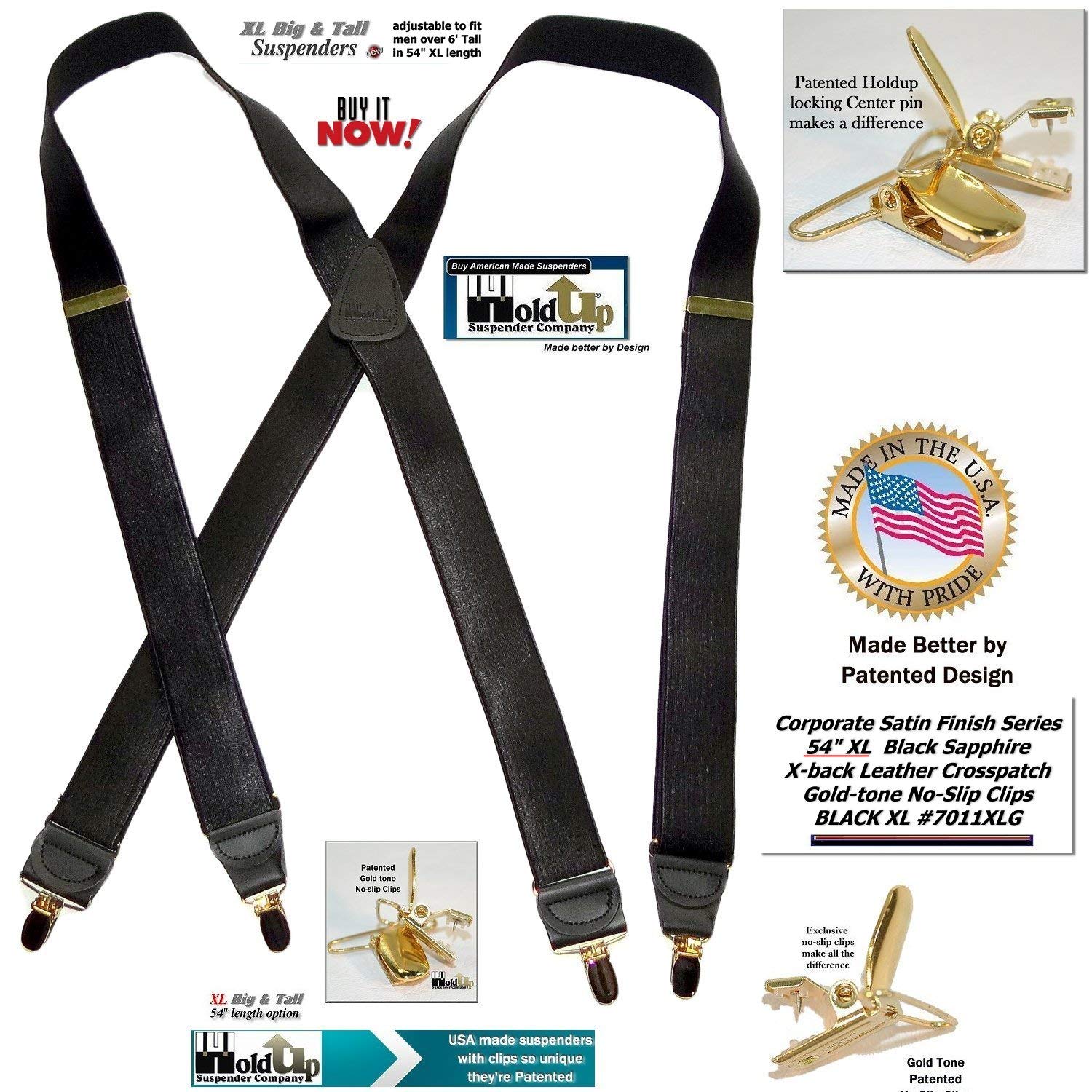 Premium Men's Suspenders - Traditional X-Back & Y-Back Styles for Business & Formal Wear | Corporate & Office Attire Accessories