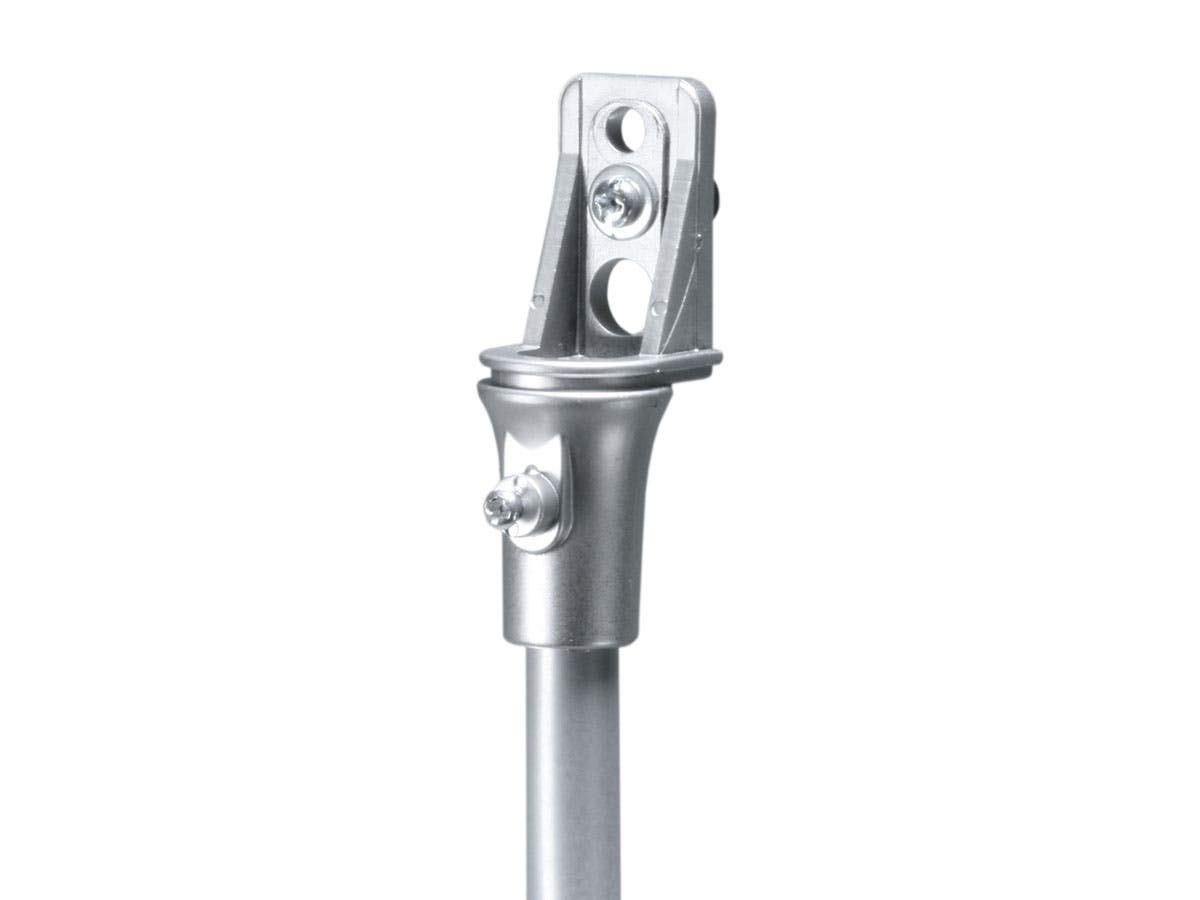 Monoprice MS-01 Silver Speaker Stands (Pair of 2) - Heavy Duty Studio Monitor Stands for Bookshelf Speakers, Home Theater & Music Listening Setup