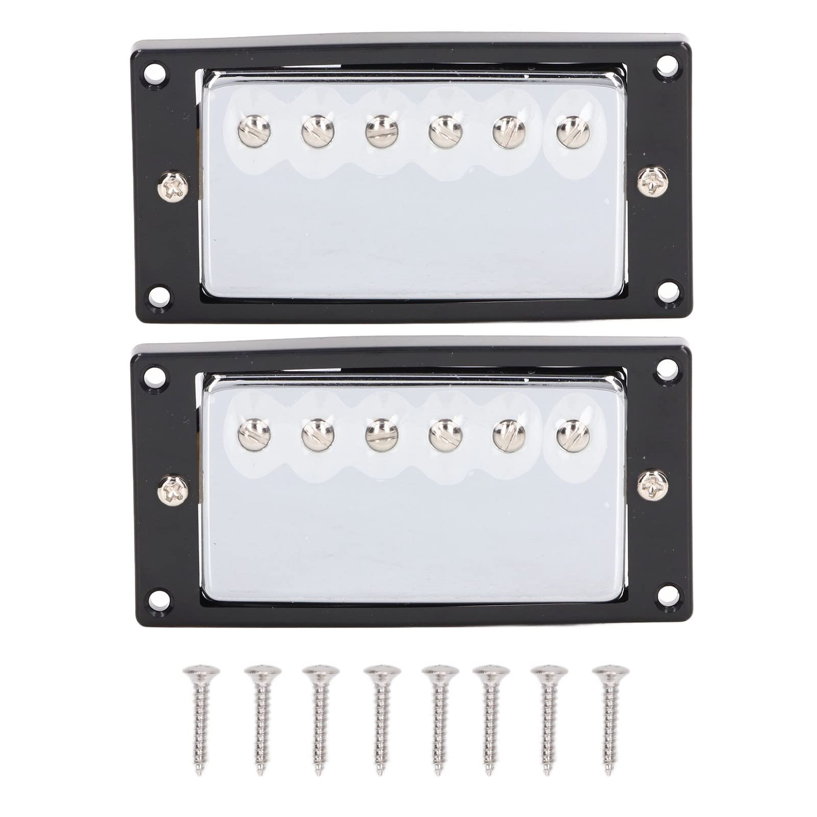 High-Quality Electric Guitar Pickup - Dual Coil Neck/Bridge Pickup for LP Guitars | Silver Replacement Pickup for Enhanced Tone | Perfect for Rock, Blues & Studio Recording