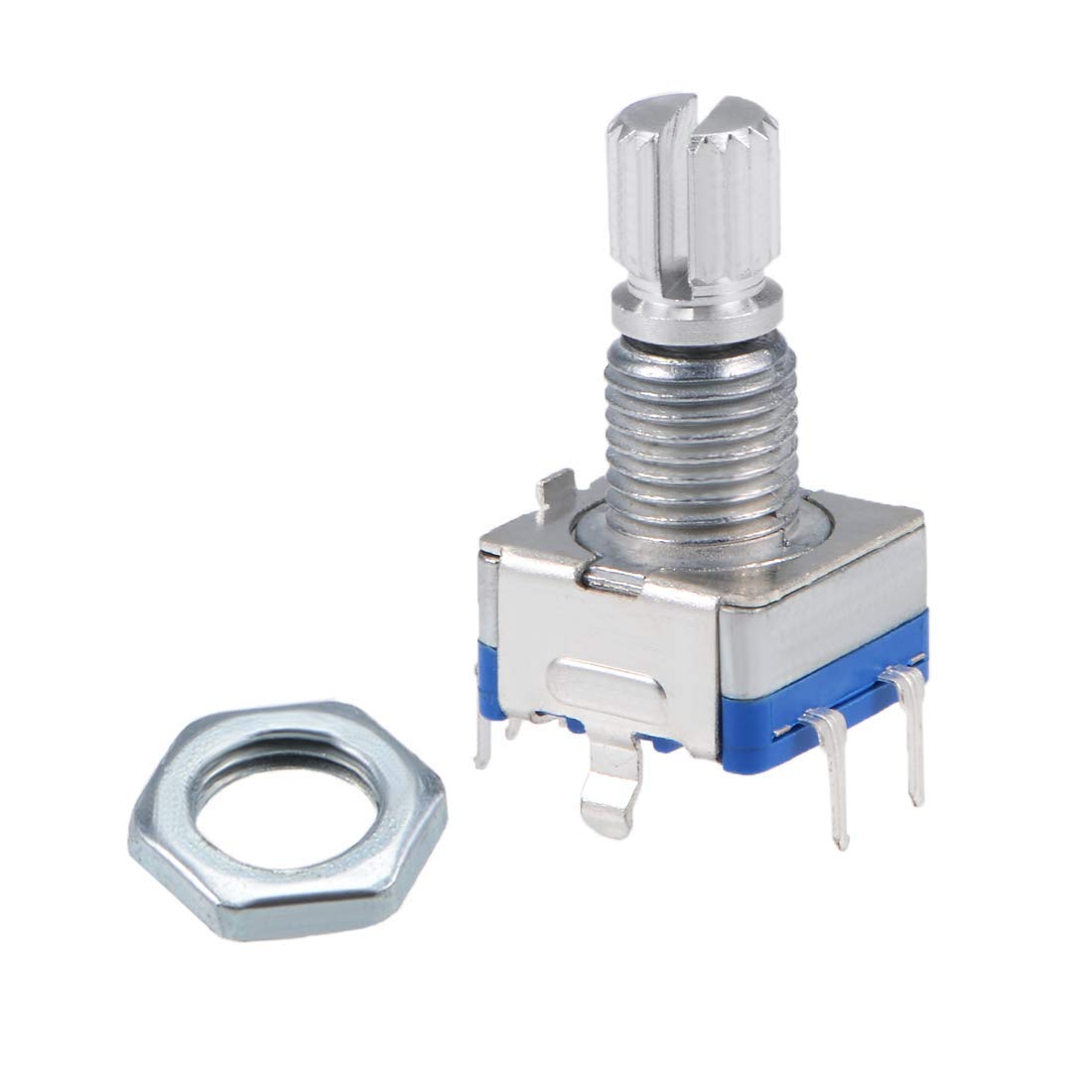 (2 Pack) FlyRobo 15mm EC11 Rotary Encoder with Switch - Digital Potentiometer for DIY Electronics, Robotics & Audio Equipment Control