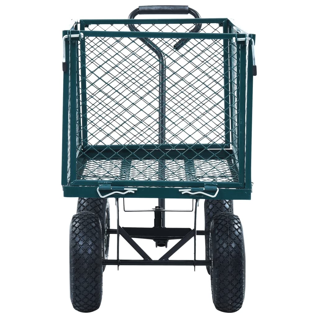 Heavy Duty Garden Hand Trolley Cart - 771.6 lb Capacity, Green Outdoor Utility Wagon for Yard Work, Landscaping, Moving Supplies & Farm Use