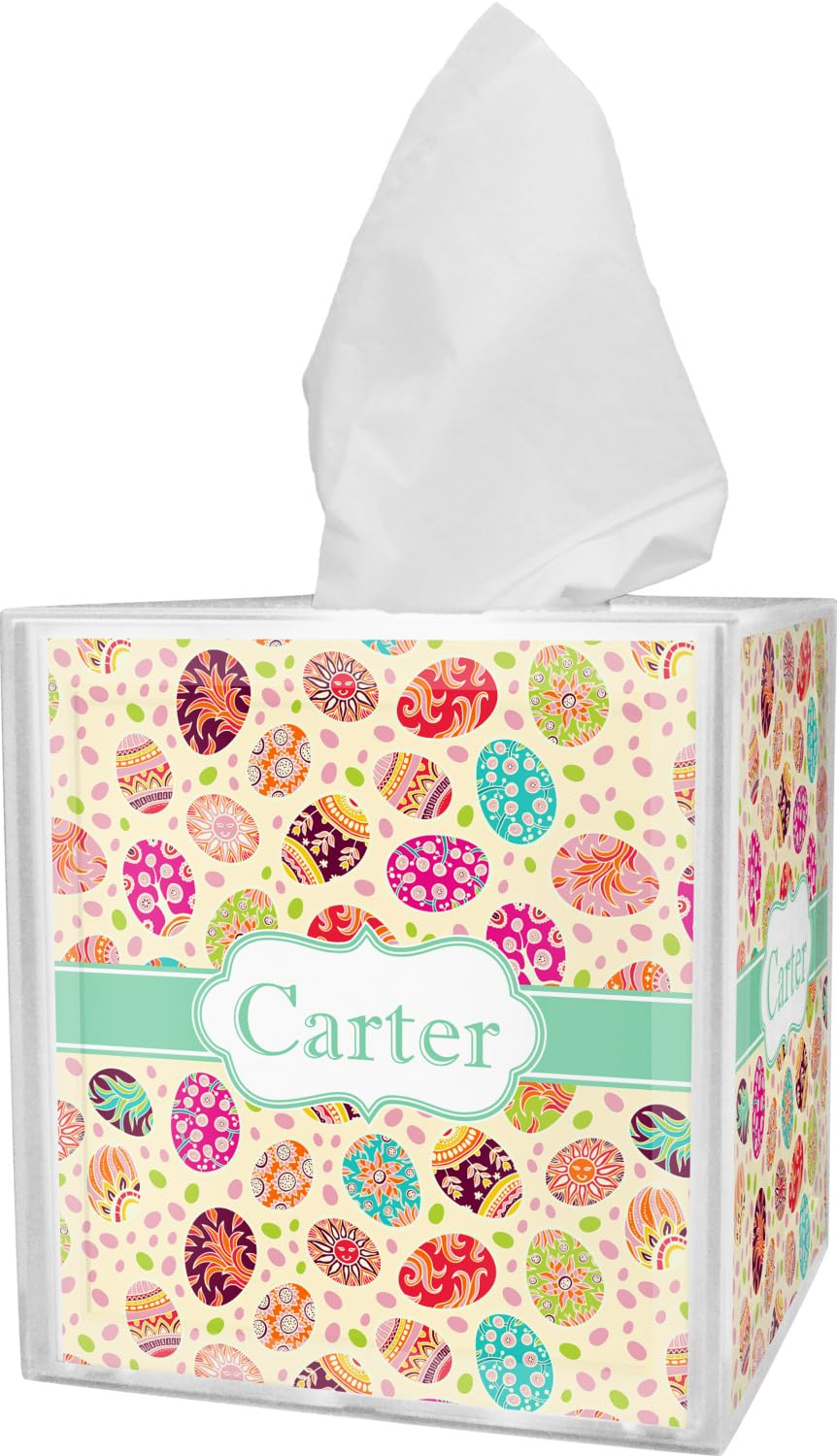 Custom Easter Egg Tissue Box Cover - Handmade Home Decor for Easter, Spring & Holiday Season - Perfect for Living Room, Bedroom & Party Decorations