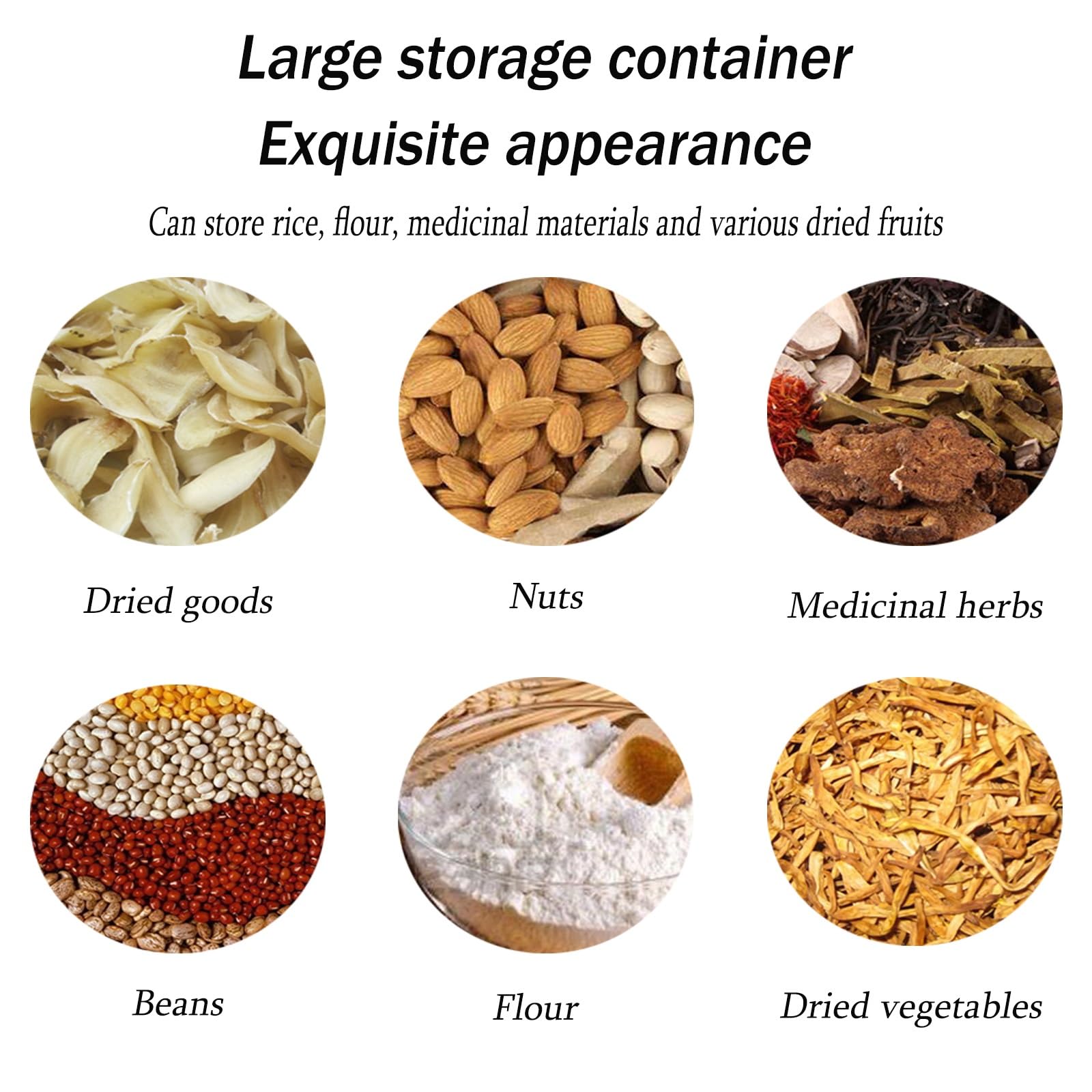 Premium Ceramic Rice Dispenser - Large Capacity Sealed Rice Storage Container for Kitchen, Pantry | Airtight Food Storage Jar for Rice, Cereal, Flour, Sugar & Coffee | Elegant Asian-Inspired Decorative Ceramic Jar for Modern Homes