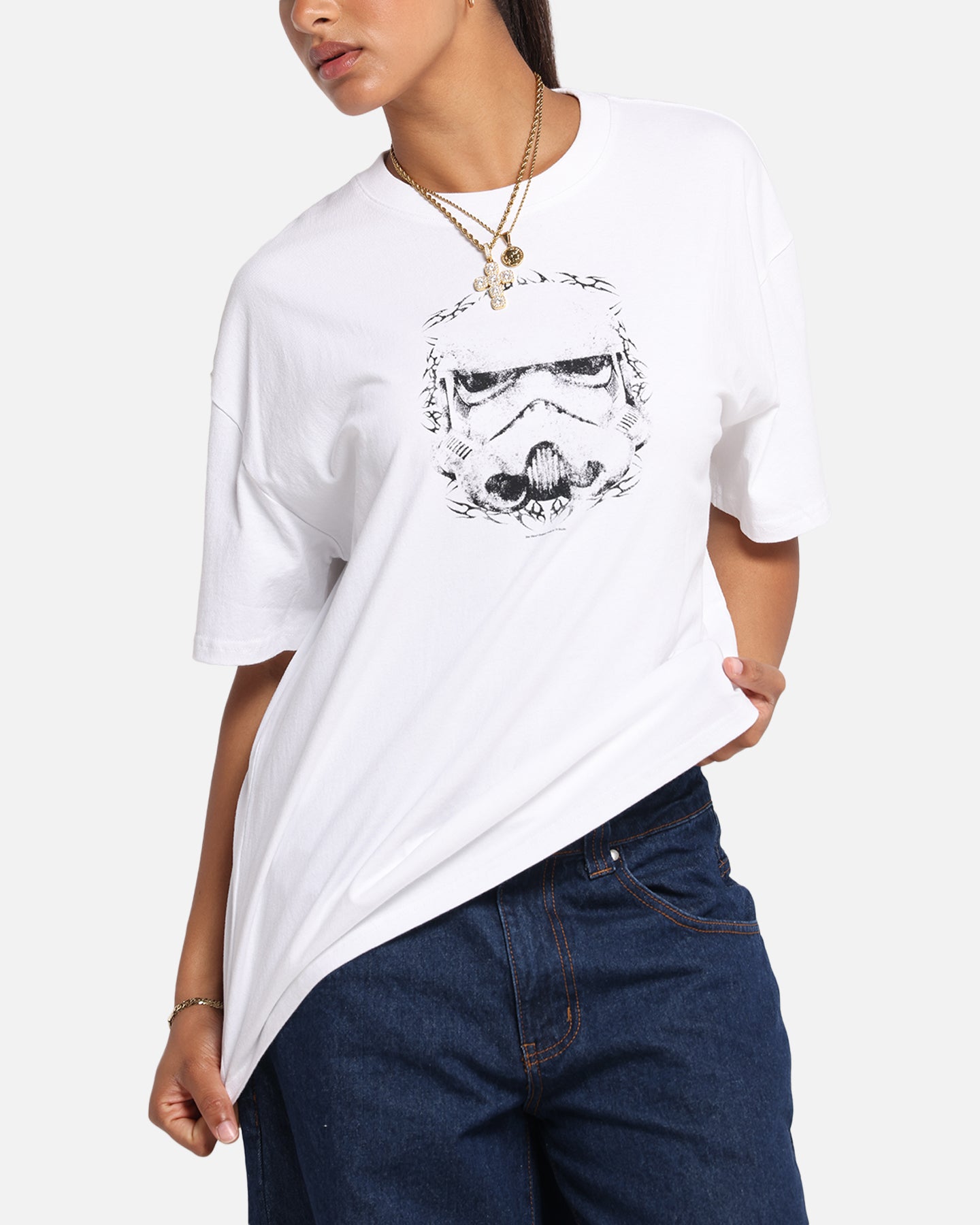 73 Studio Star Wars Join The Empire Vintage T-Shirt - White | Officially Licensed Retro Graphic Tee for Men & Women | Perfect for Cosplay, Conventions & Star Wars Fans