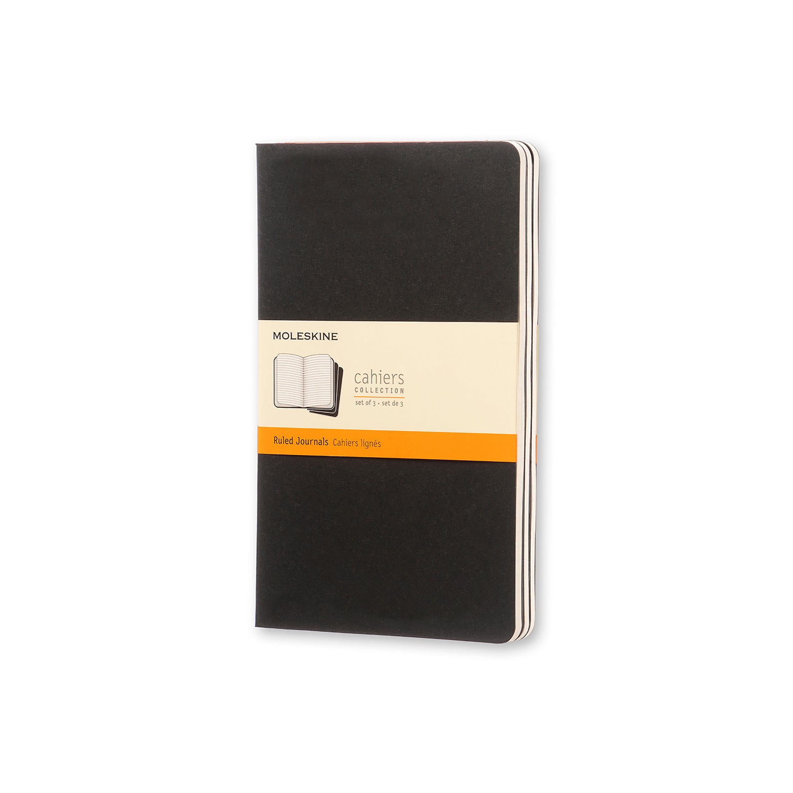 Premium Cahier Large Notebook Set - 3-Pack Lined Journal for Writing, Sketching & Note Taking - Ideal for School, Office & Creative Projects