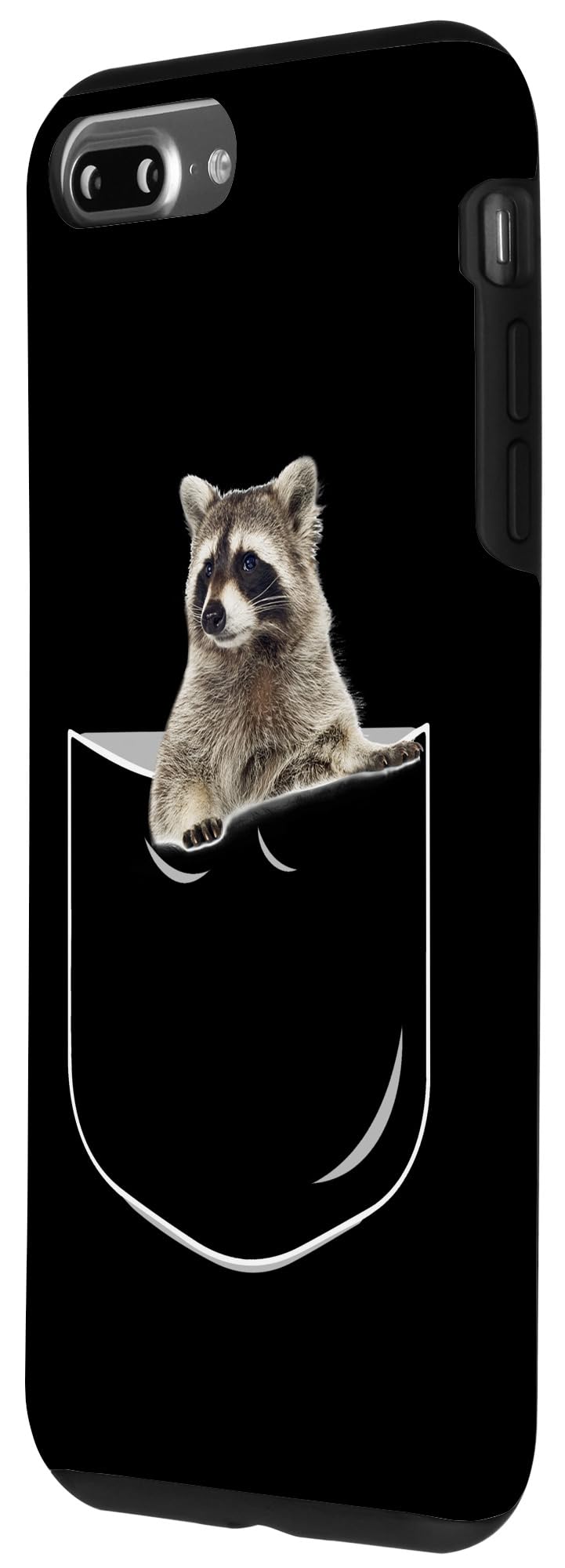 Premium iPhone 7 Plus/8 Plus Raccoon Design Protective Phone Case - Cute Animal Print Shockproof Cover for Everyday Use, Travel & Outdoor Activities