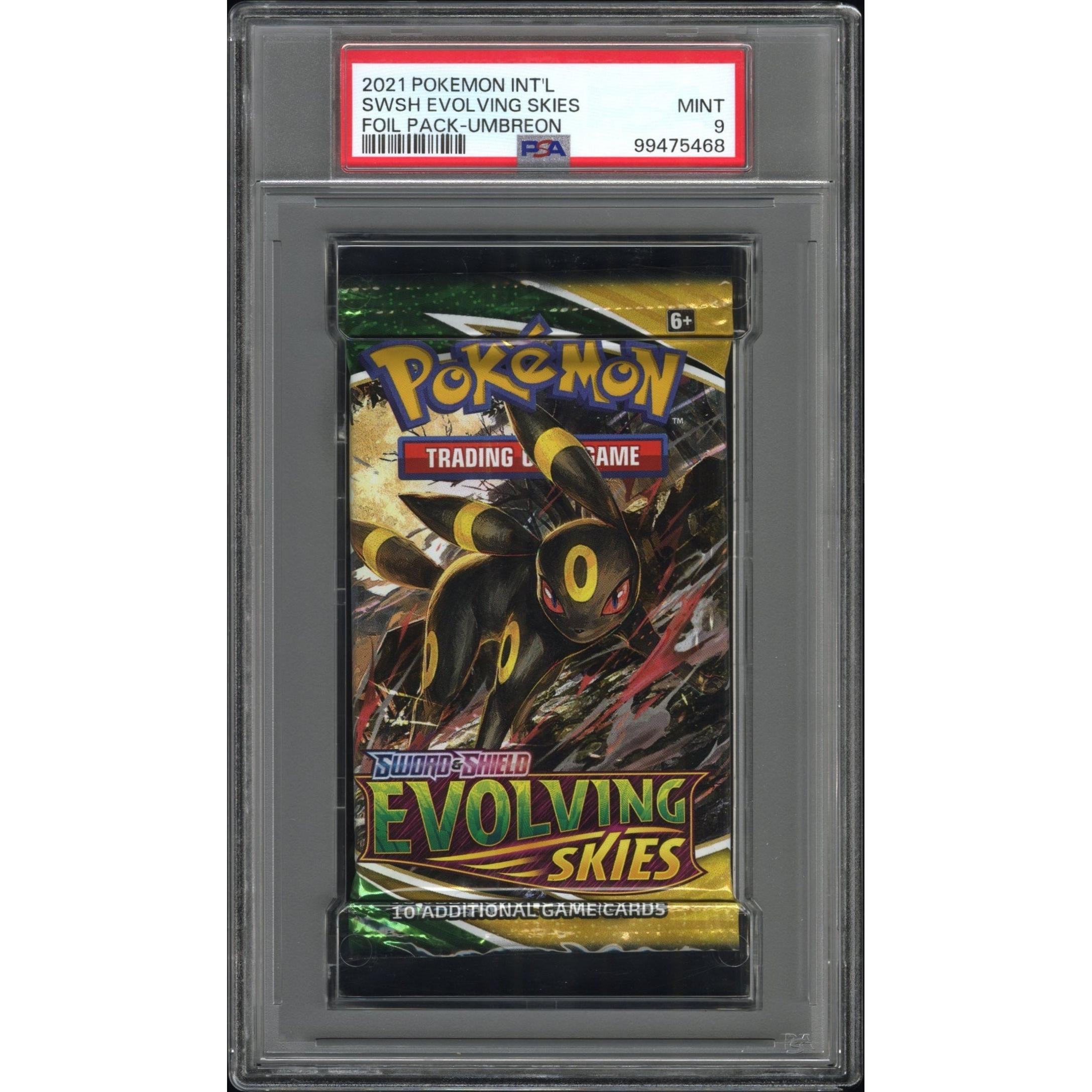 2021 Pokemon Evolving Skies Booster Pack - Umbreon PSA 9 Graded Card | Collectible Trading Card Game for Players & Fans | Perfect for Battles, Trading & Display