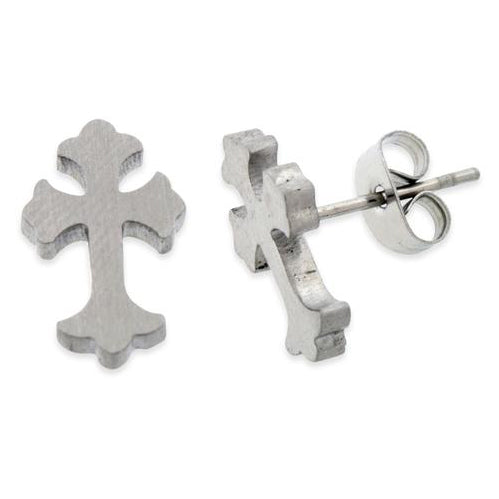 Stainless Steel Cross Stud Earrings for Women - Hypoallergenic, Durable & Stylish - Perfect for Everyday Wear, Gifts & Religious Occasions