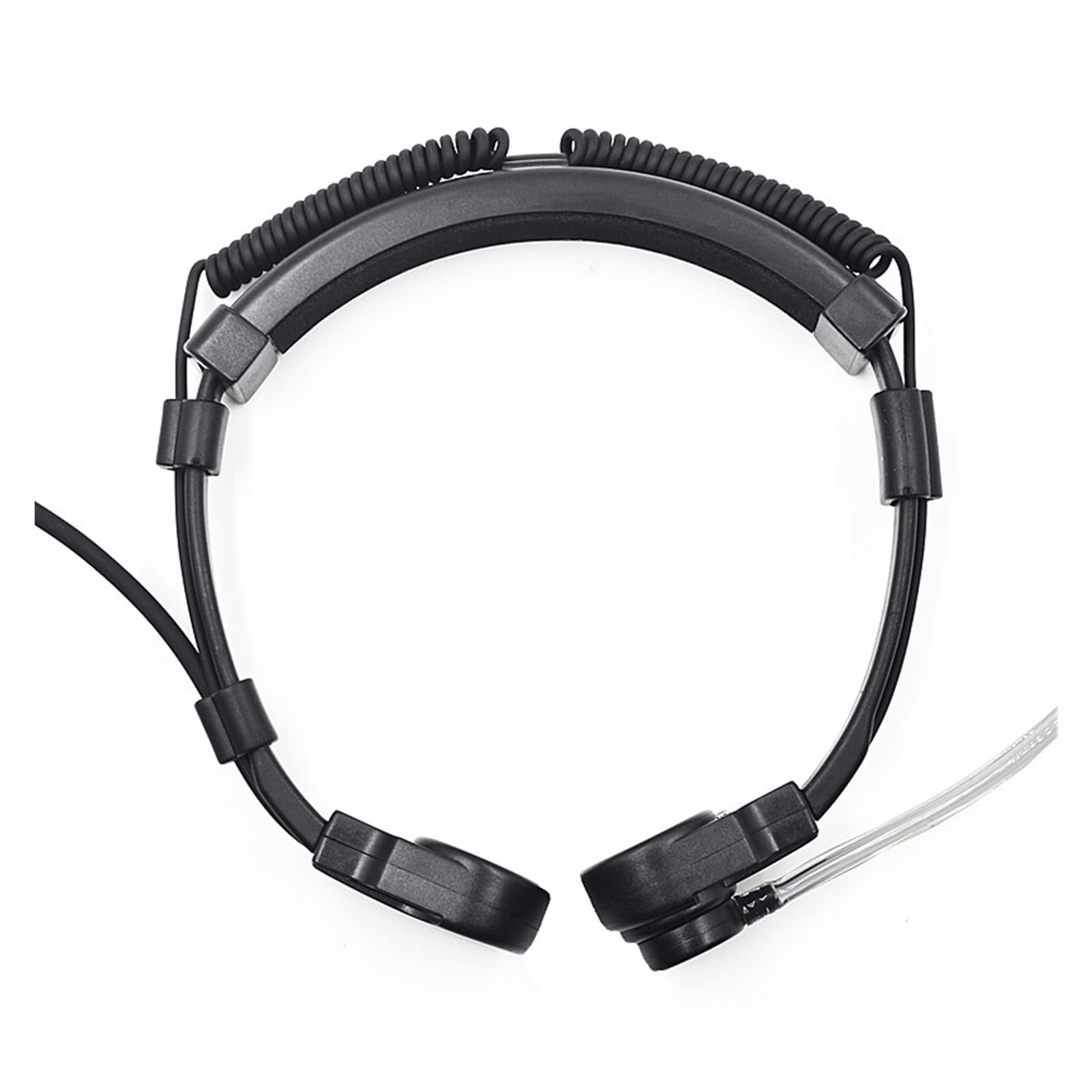 ARSMI Throat Microphone Headset with PTT Mic - Compatible with Baofeng UV-9R Plus, UV-XR, BF-A58, BF 9700, GT-3WP, UV-5S Walkie Talkies - Hands-Free Communication for Outdoor Adventures, Security, Construction & Emergency Response