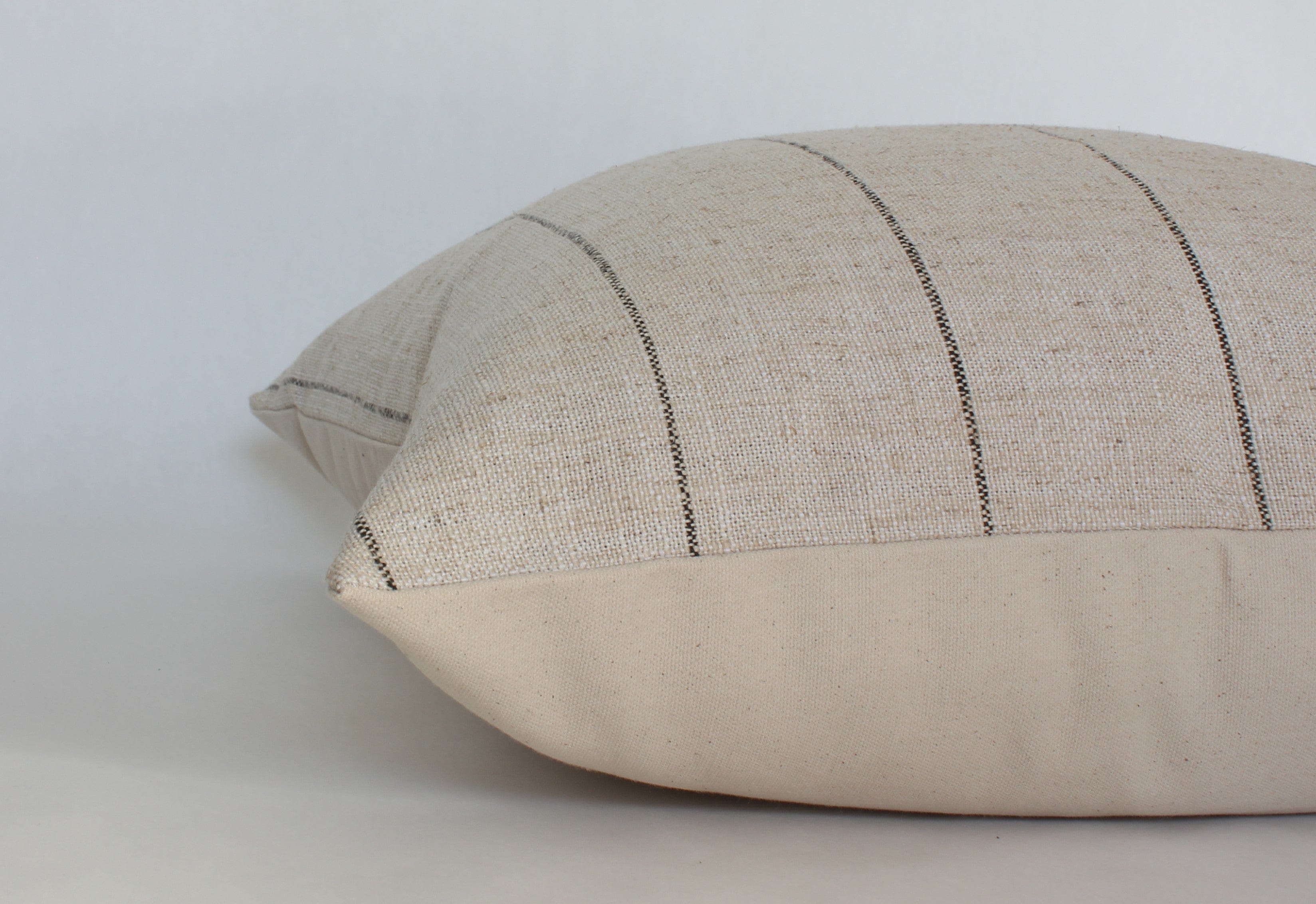 Evans Striped Decorative Throw Pillow Cover - Soft Cotton Linen Blend for Sofa, Bed, Couch - Home Decor Accent for Living Room, Bedroom, Office