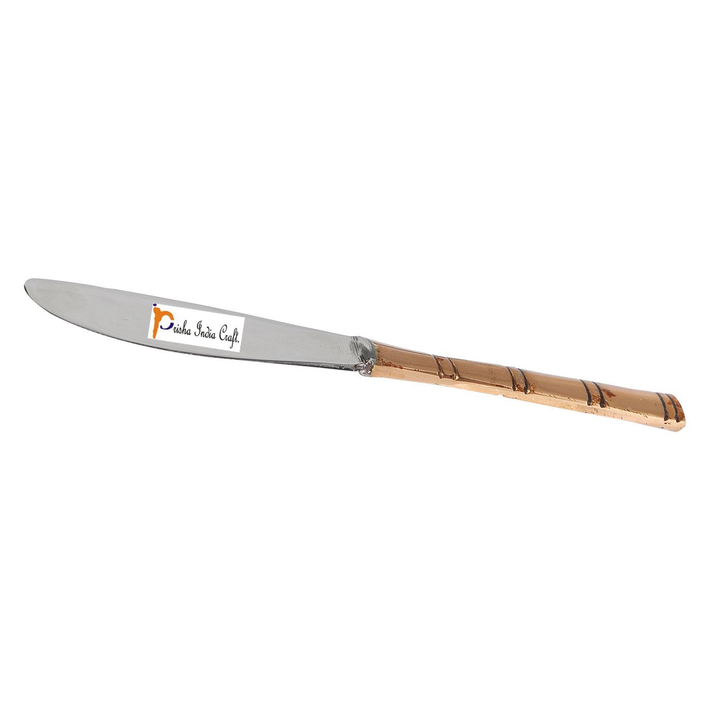 Premium Set of 3 Handmade Stainless Steel & Copper Knives - 7.25