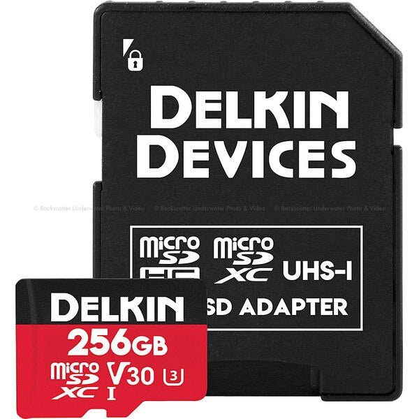 Delkin Devices 256GB Select microSDXC 660X UHS-I V30 A2 Memory Card - High Speed for 4K Video, Gaming, Drones, and Action Cameras