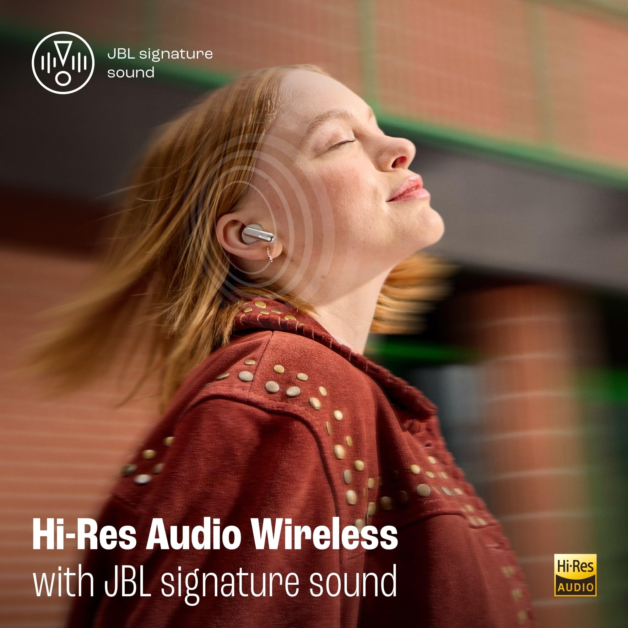 JBL Live Beam 3 True Wireless Bluetooth Earbuds - 48H Battery, Adaptive Noise Cancelling, Hi-Res Audio, IP55 Waterproof, Purple | Perfect for Workouts, Commuting & Travel