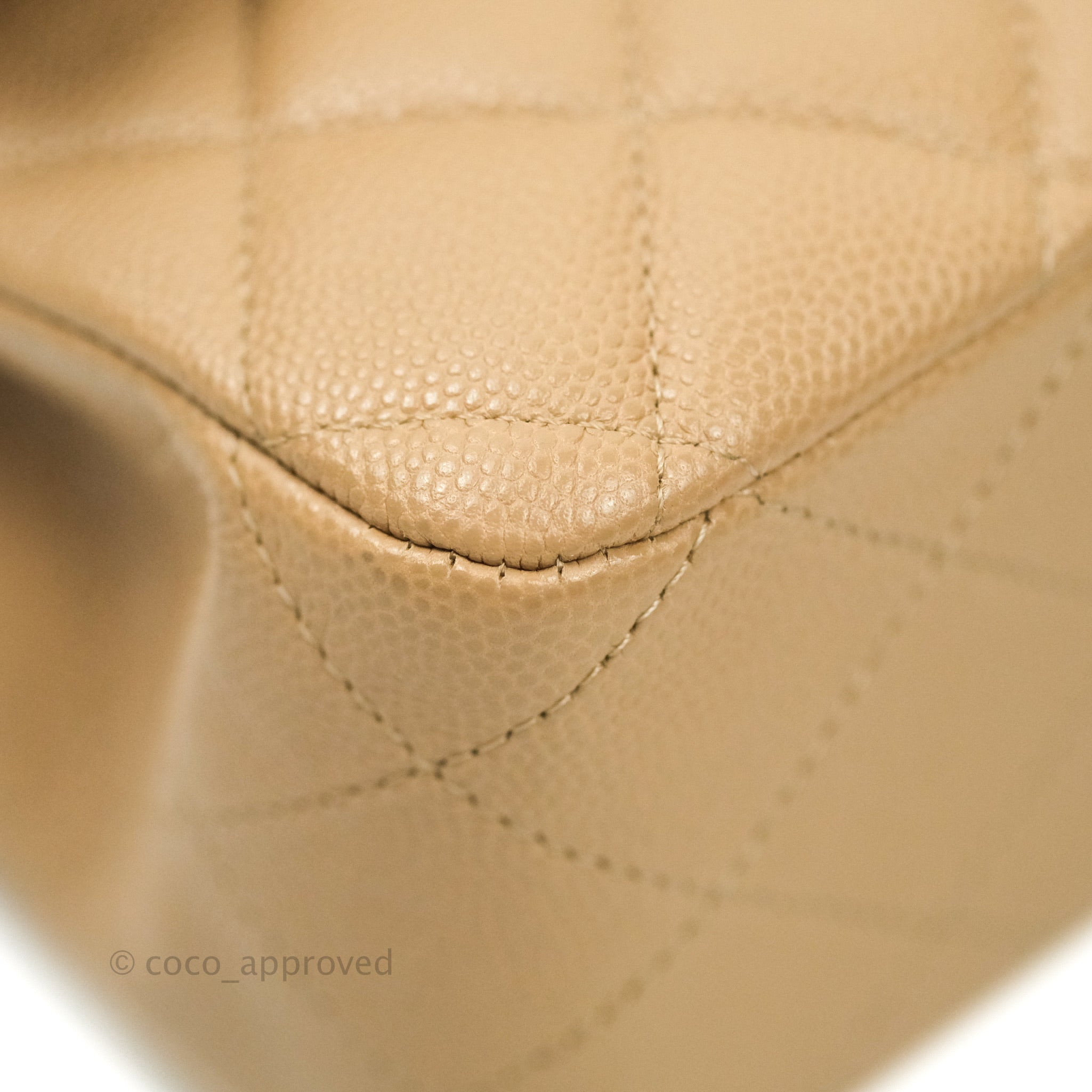 Chanel Classic Medium Double Flap Bag in Dark Beige Caviar Leather with Gold Hardware | Luxury Designer Handbag for Women | Perfect for Work, Evening Events & Special Occasions