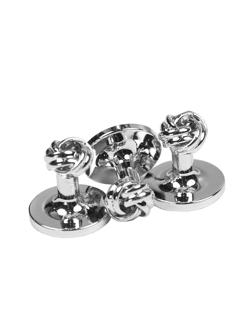 DÉCLIC Knot Dress Shirt Studs - Premium Cufflinks for Men's Formal Wear - Perfect for Weddings, Business Meetings & Special Occasions