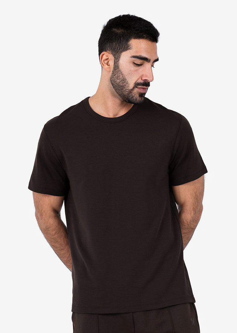 Men's All-Around Lounge T-Shirt - Soft Comfortable Cotton Tee for Relaxing at Home, Coffee Dates & Casual Outings
