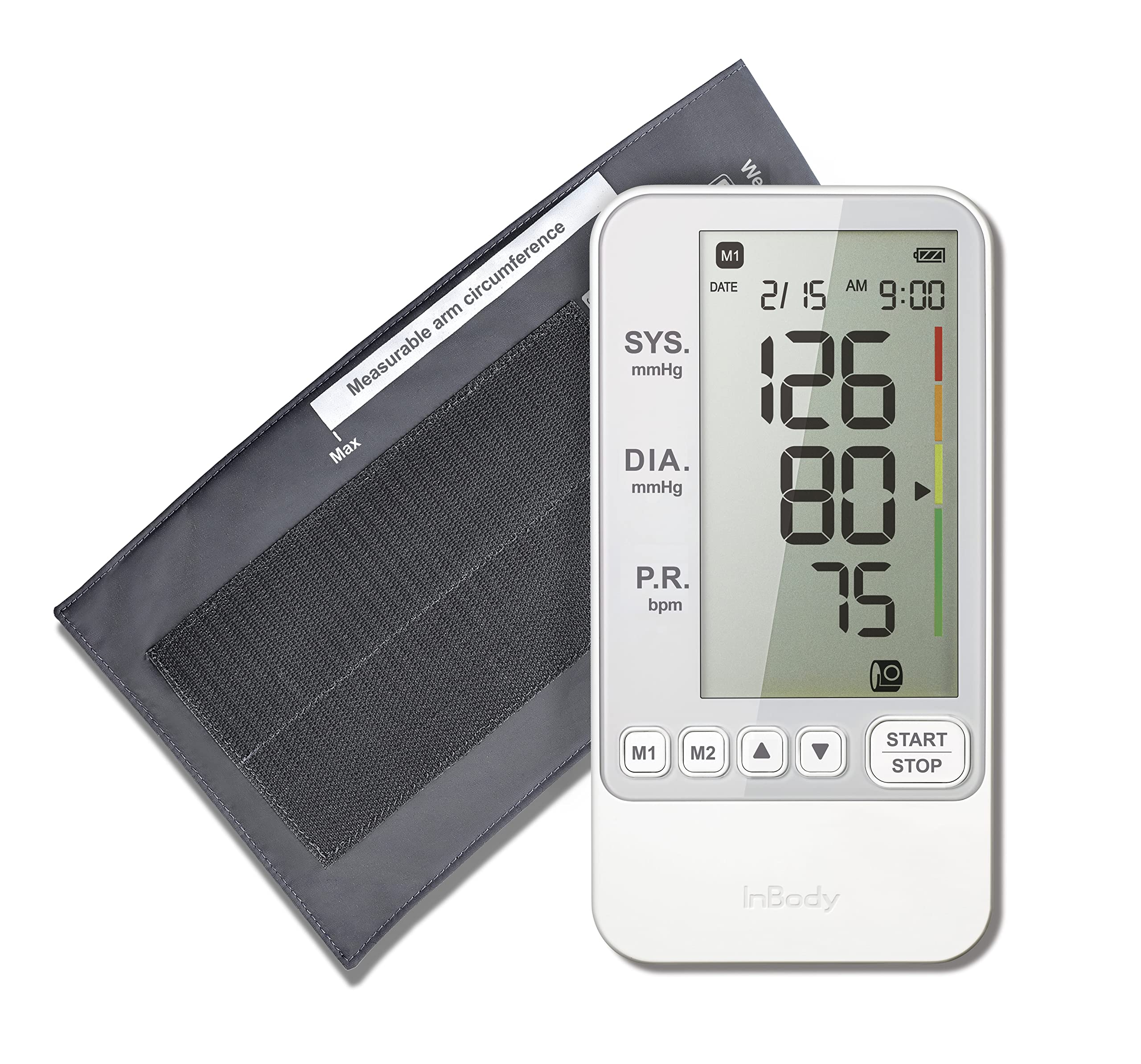 InBody BP170 Automatic Blood Pressure Monitor for Home Use - One-Touch Cuff, Large Digital Display, Accurate Readings for Hypertension Tracking (Ideal for Home Health Monitoring & Professional Medical Use)