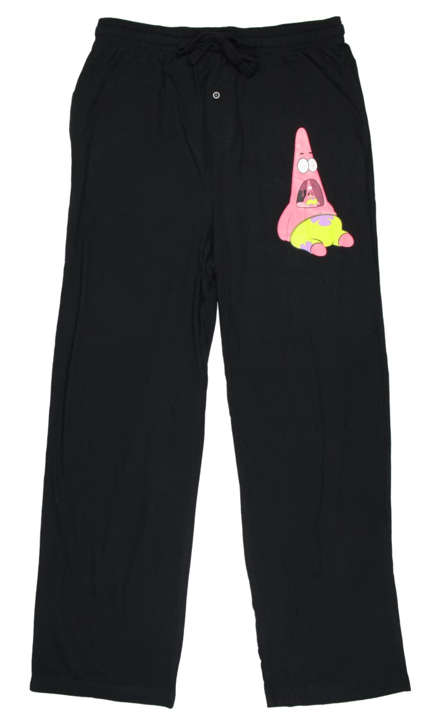 Spongebob Squarepants Men's Surprised Patrick Pajama Pants - Soft Lounge Sleepwear for Cartoon Fans, Comfortable Home & Sleepwear for Relaxing Evenings