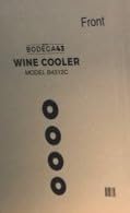 BODEGA43-12C 12 Bottle Wine Cooler Refrigerator - 33L Capacity, 5-20°C Temperature Range, Single Zone, Ultra Quiet 41dB, Compressor Cooling System with 3 Beechwood Shelves - Perfect for Home Bars, Kitchen Countertops, and Small Spaces