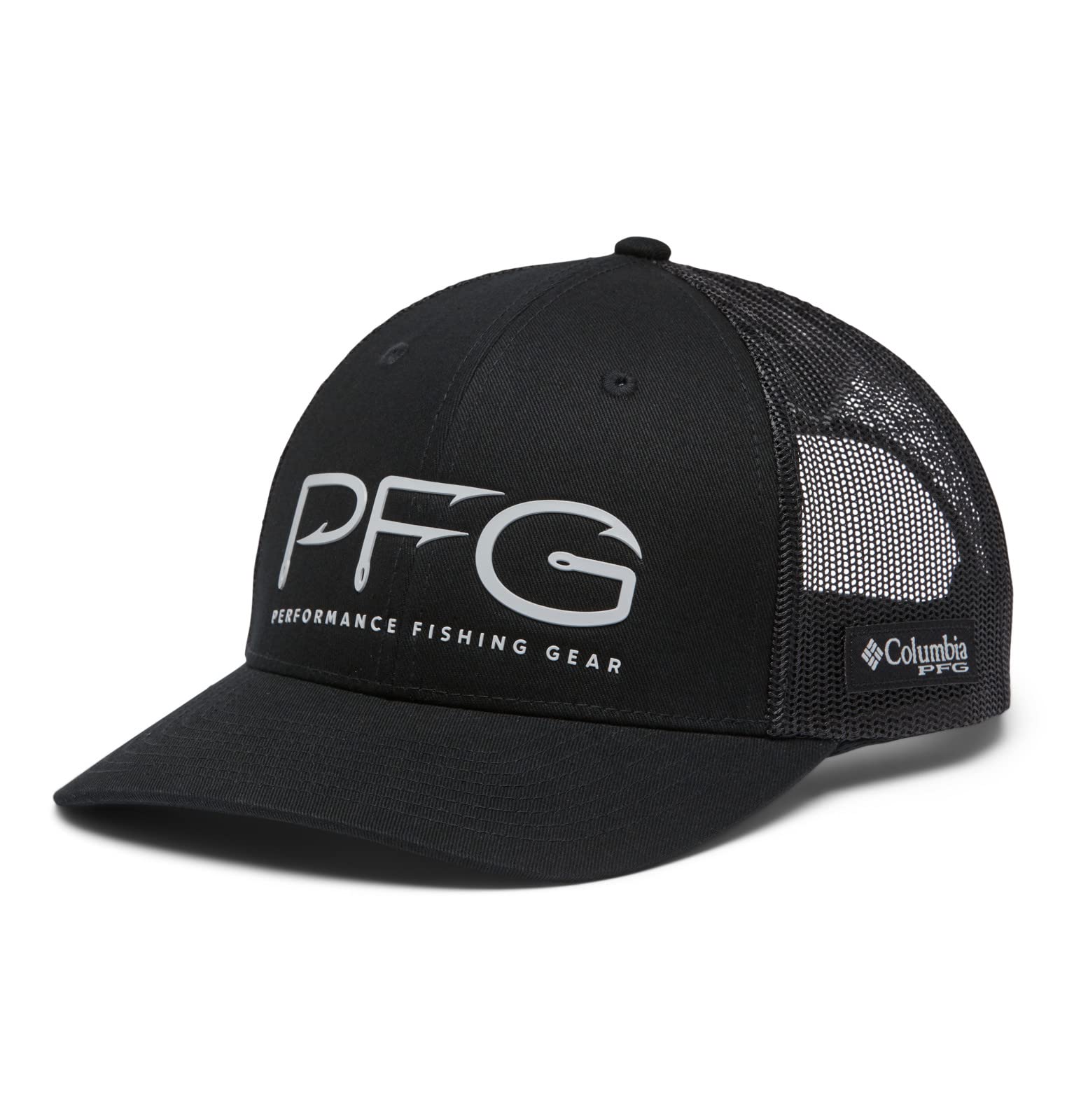 Columbia Unisex-Adult PFG Mesh Snap Back Hooks Ball Cap - Lightweight Breathable Fishing Hat for Men & Women - Perfect for Outdoor Activities, Hiking, Boating and Sun Protection