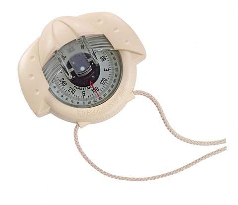 Nautos IRIS 50 - Precision Hand Bearing Compass for Marine Navigation, Hiking & Outdoor Adventures (Cream Color) - Perfect for Boating, Camping & Survival Gear
