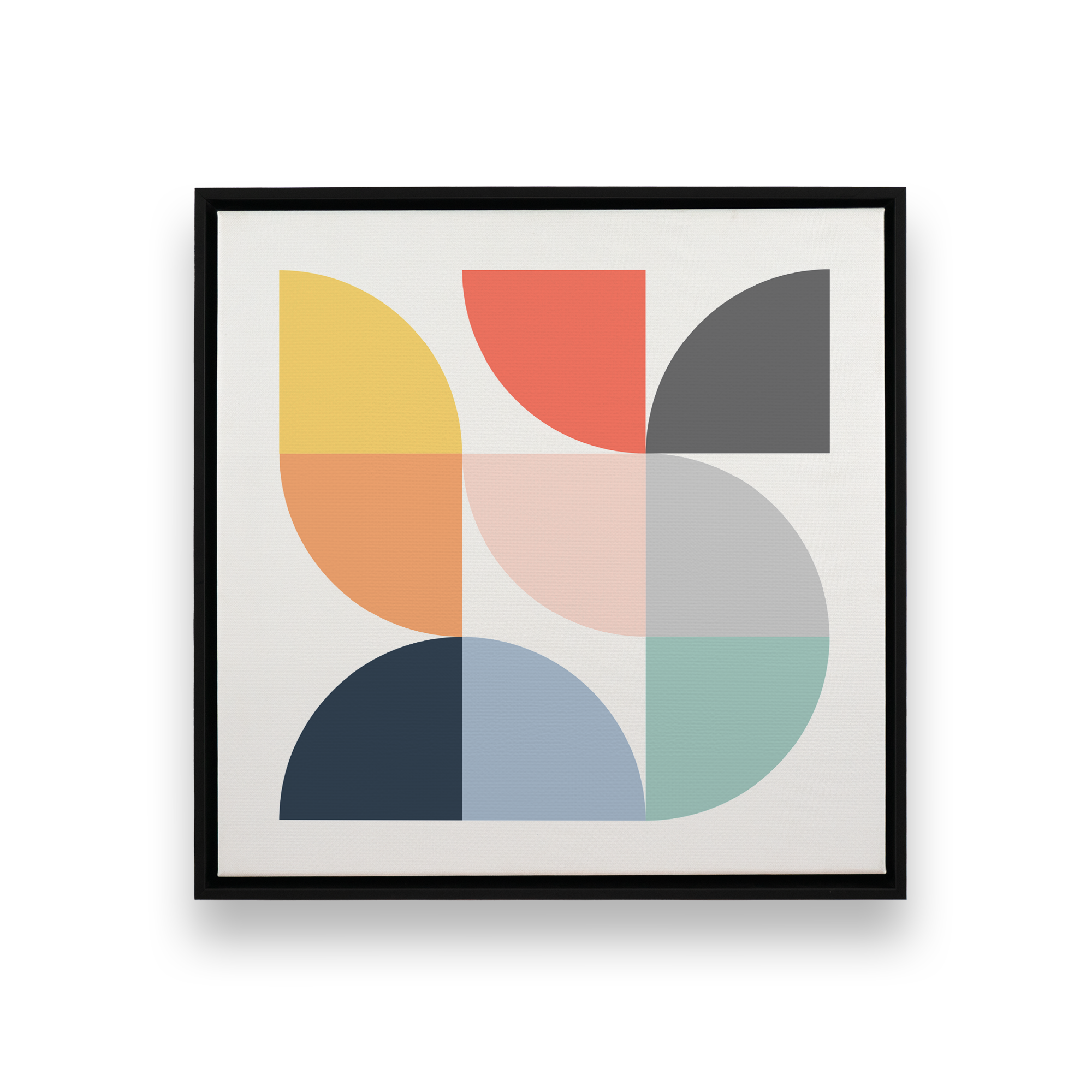 Angles of Harmony Abstract Art Painting - Modern Canvas Wall Decor for Living Room, Bedroom & Office