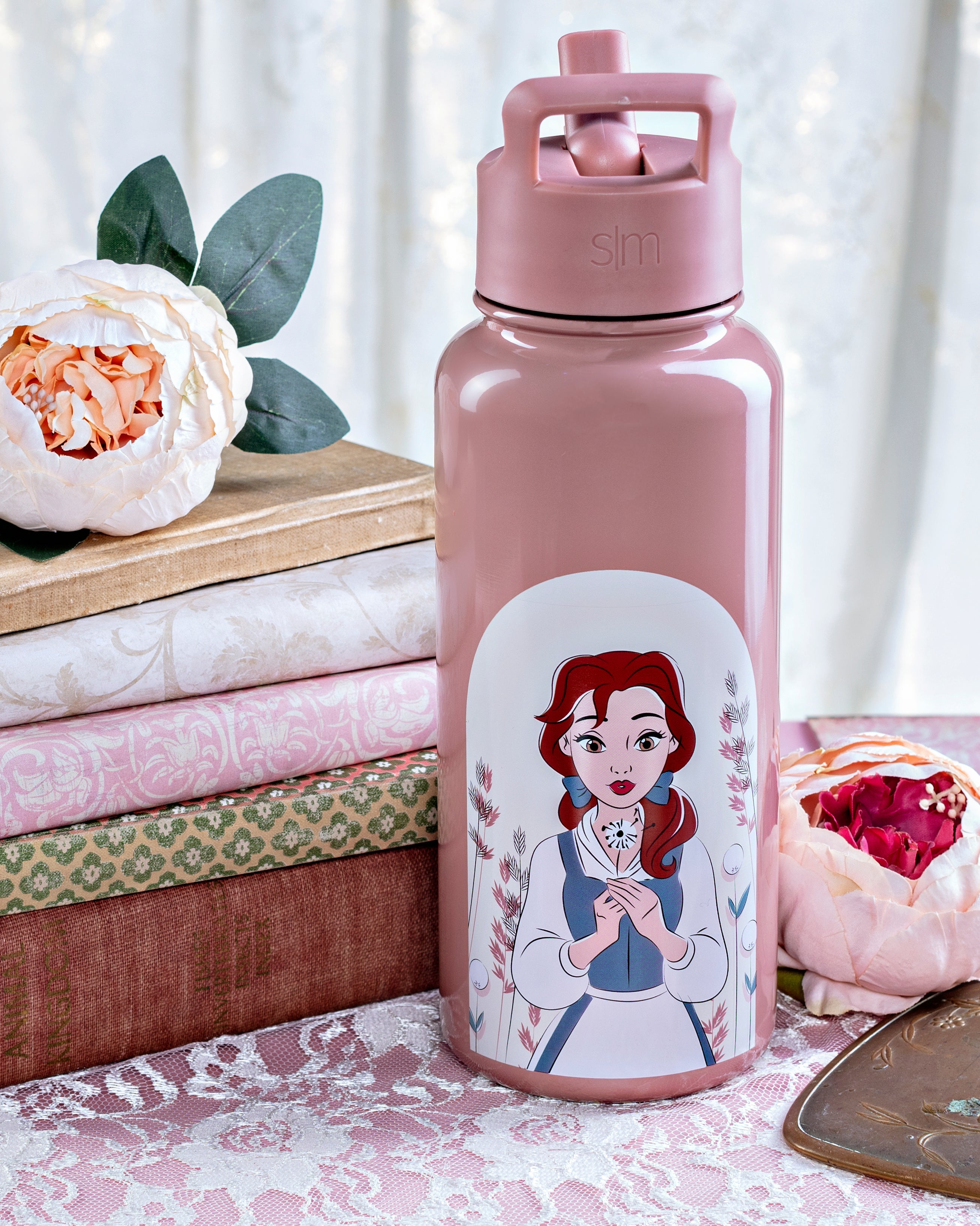 Disney Summit Insulated Water Bottle with Straw Lid - 20oz Stainless Steel Leakproof Tumbler for Kids, Outdoor Hiking & School Activities
