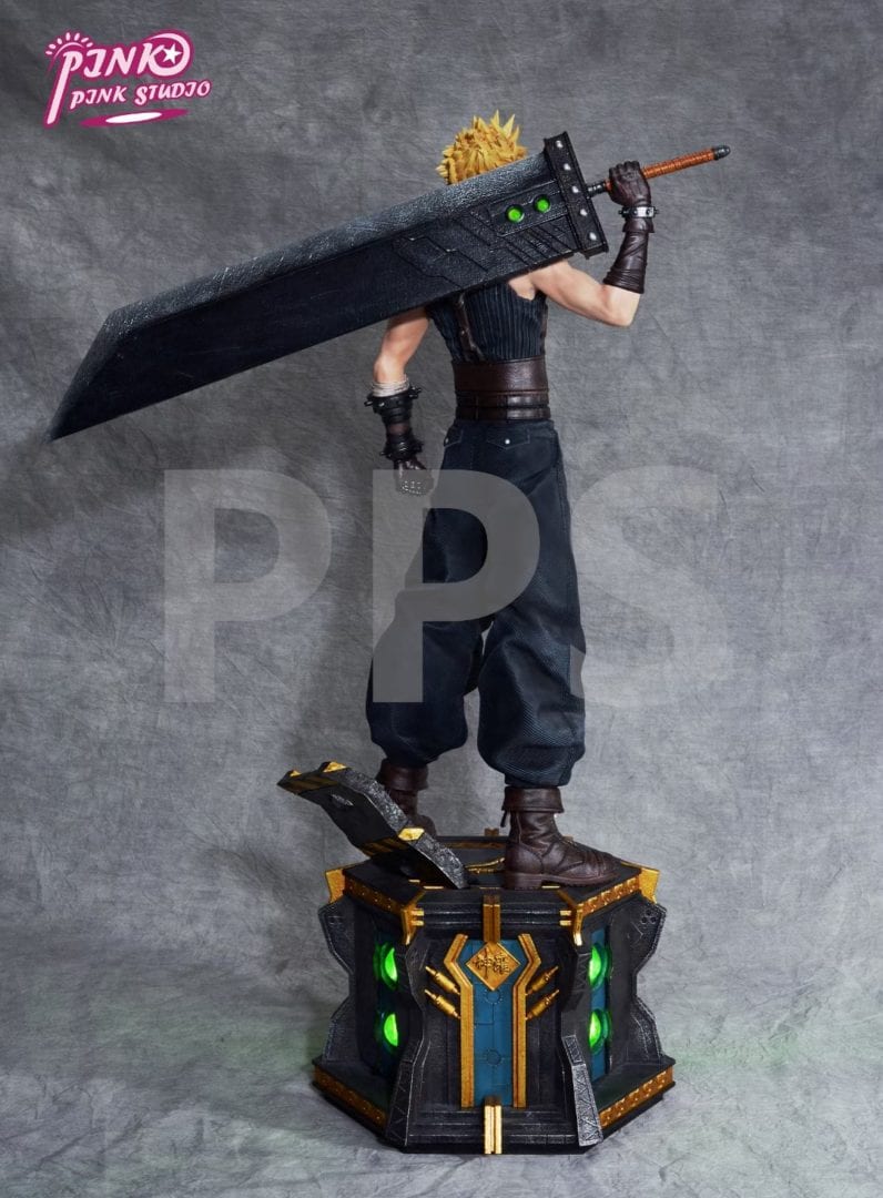 Pink Pink Studio Cloud Strife Cosplay Costume - Final Fantasy VII Advent Children Outfit for Halloween, Anime Conventions & Cosplay Events