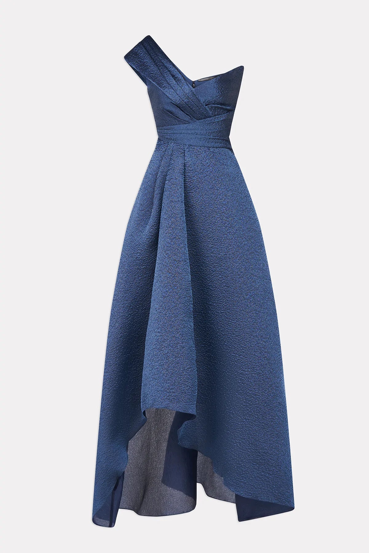 Edith High Low A Line Gown - Elegant Navy Blue Formal Dress for Women | Perfect for Weddings, Prom & Evening Parties