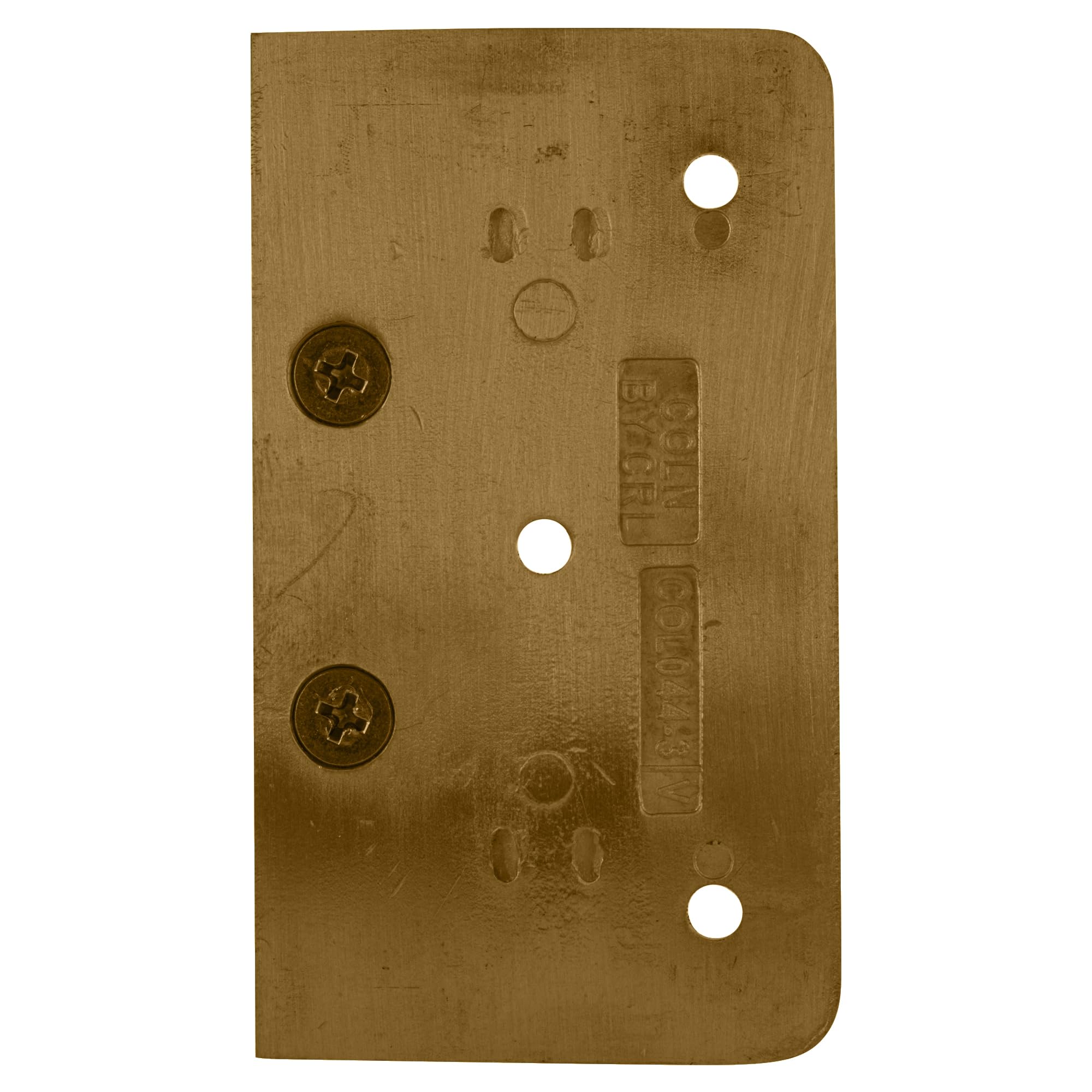 CRL 044 Series Gold Plated Wall Mount Offset Back Plate Hinge - Premium Bathroom & Cabinet Hardware for Doors - Perfect for Modern Home & Office Decor