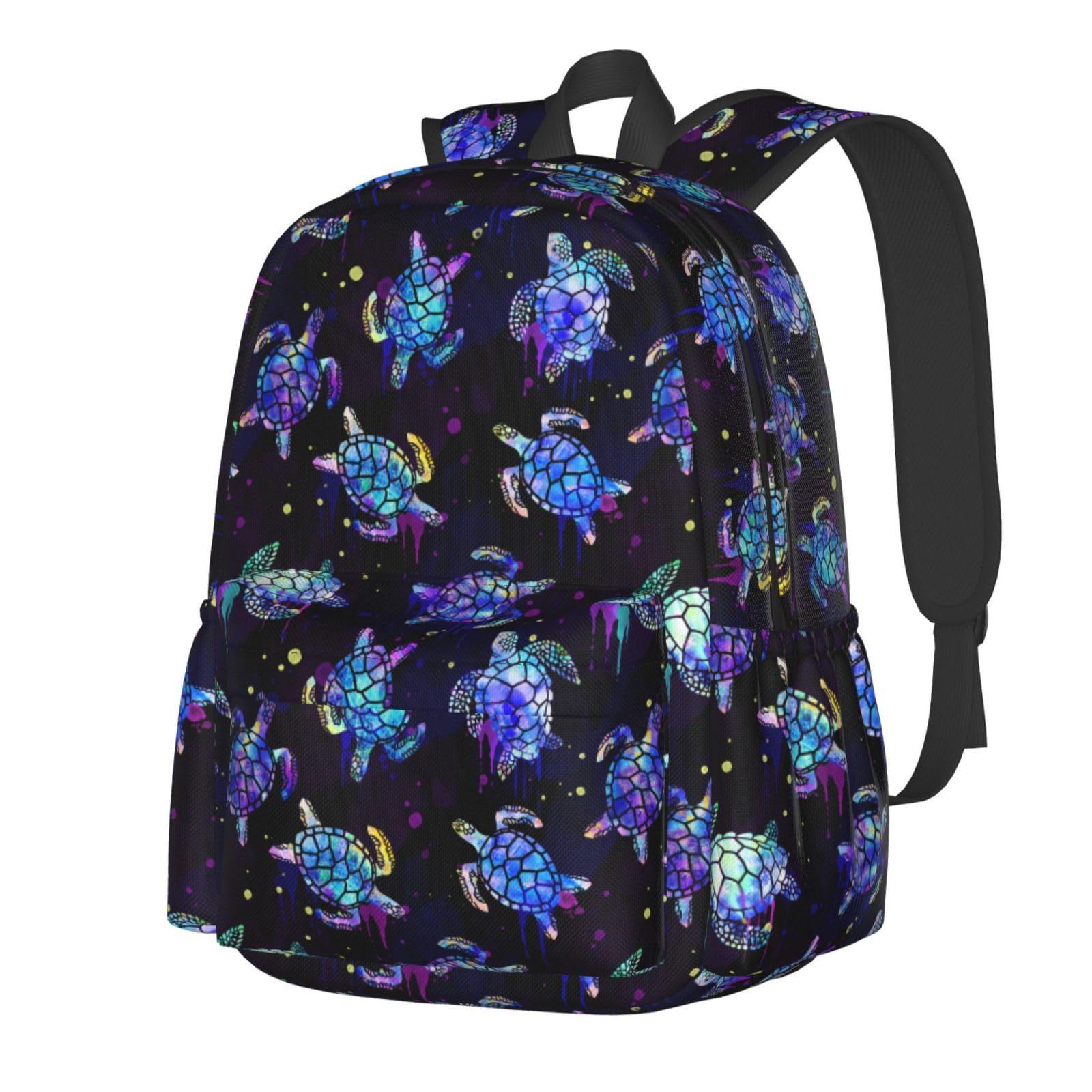 Women's Lightweight Waterproof 16.9 Inch Laptop Backpack - Casual Travel Hiking Daypack with Sea Turtle Design | Perfect for Work, School, College & Outdoor Adventures